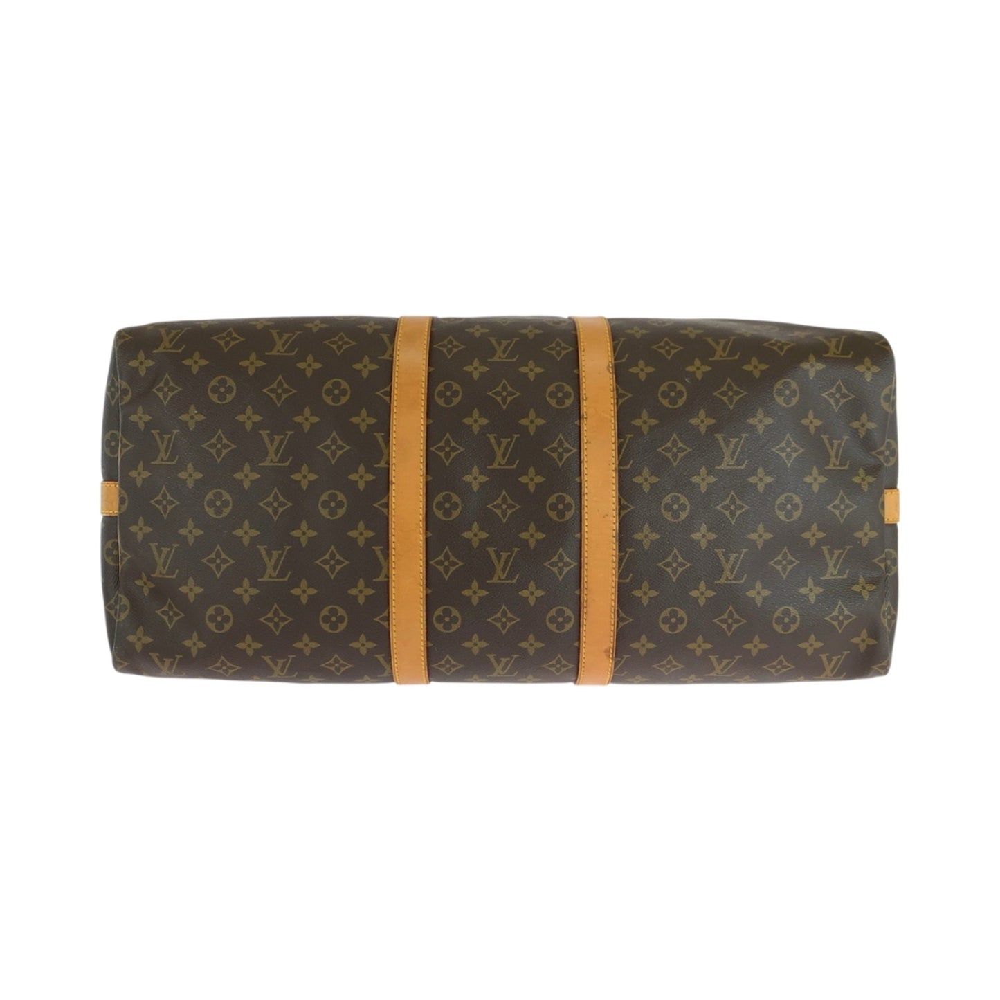Louis Vuitton Keepall Bandouliere 55, Brown, Canvas, travel