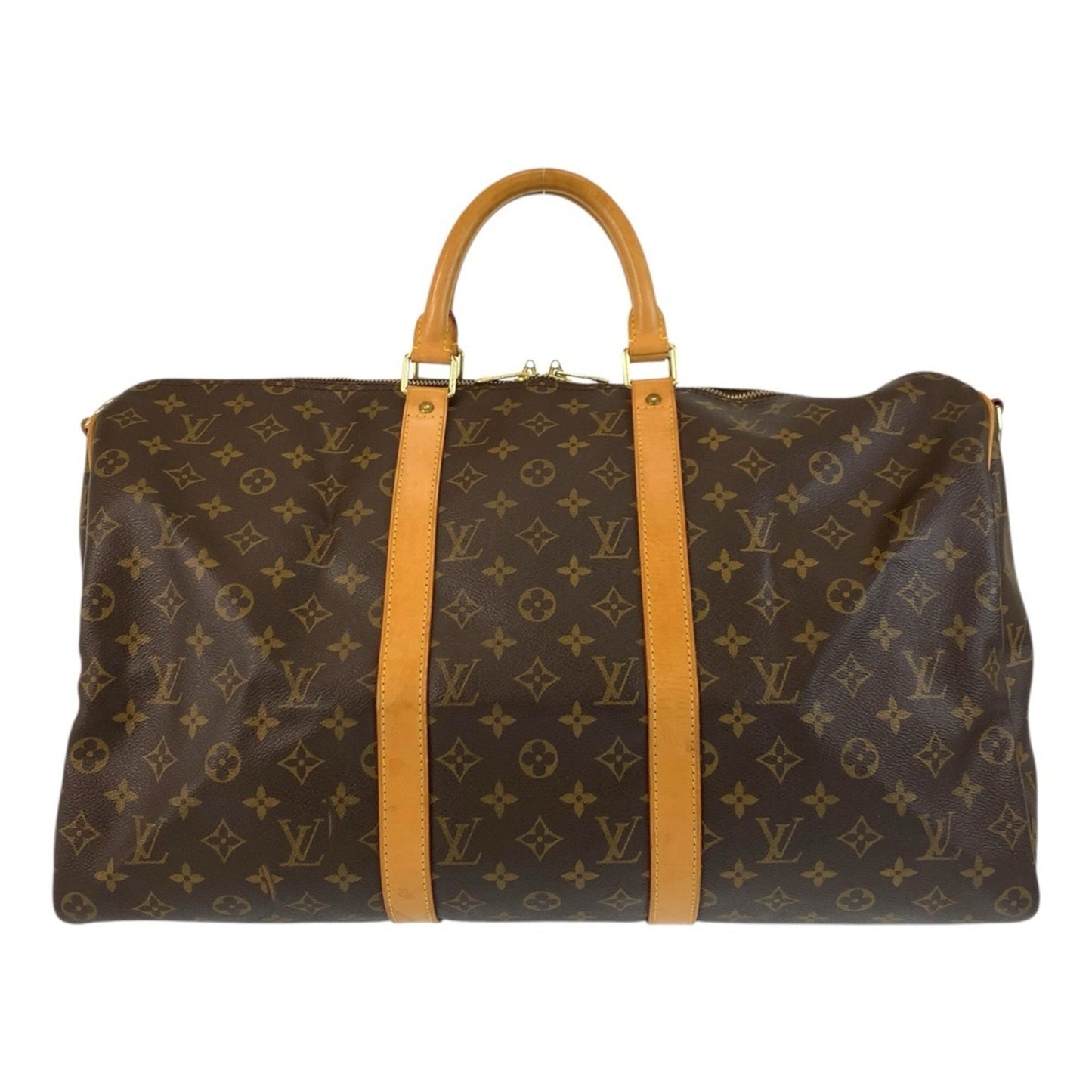 Louis Vuitton Keepall 50, Brown, Canvas, travel