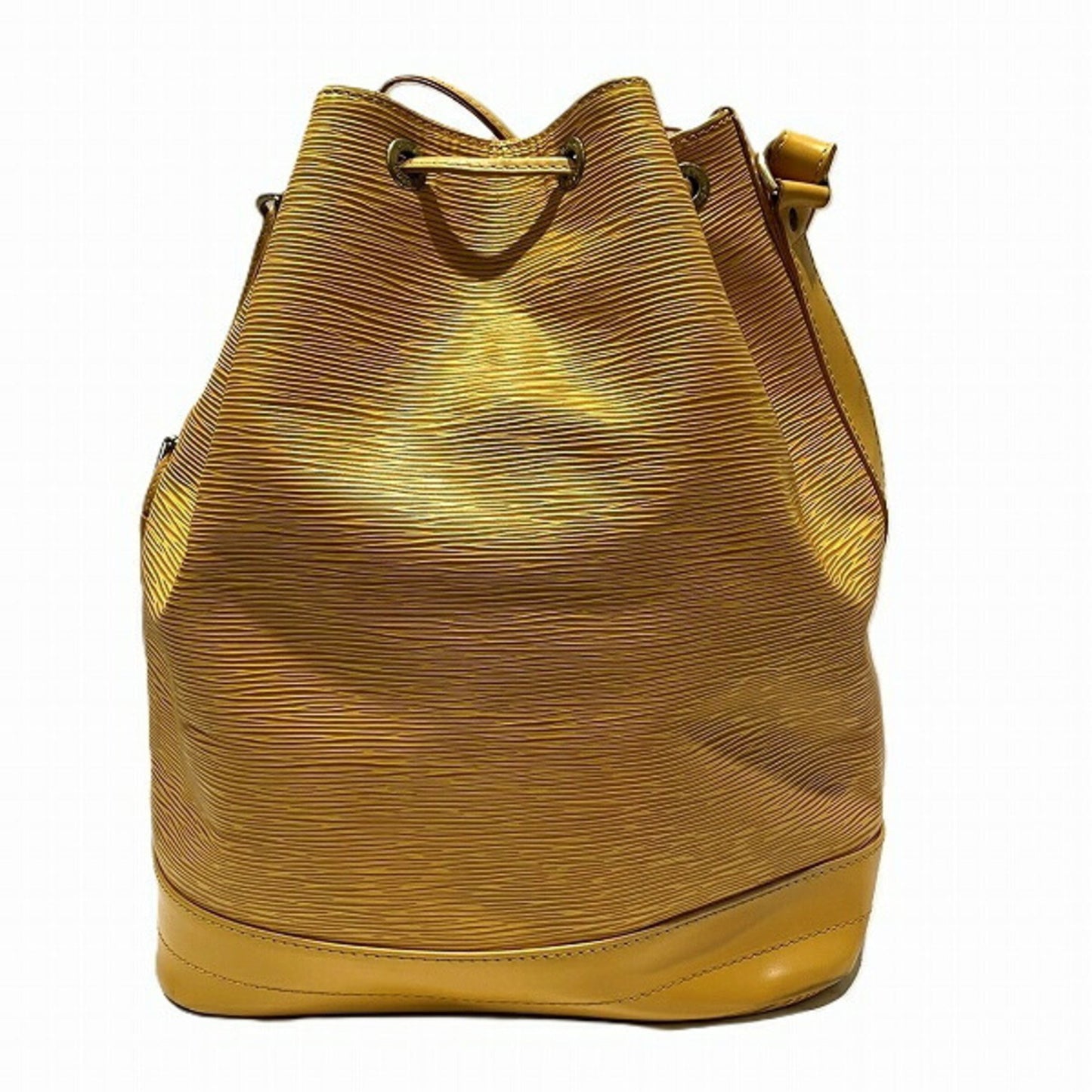Louis Vuitton Noé, Yellow, Leather, shoulder