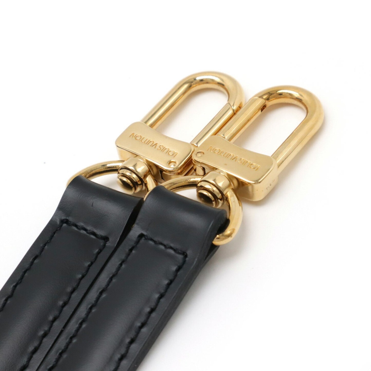 Louis Vuitton Monceau, Black, Leather, handbag