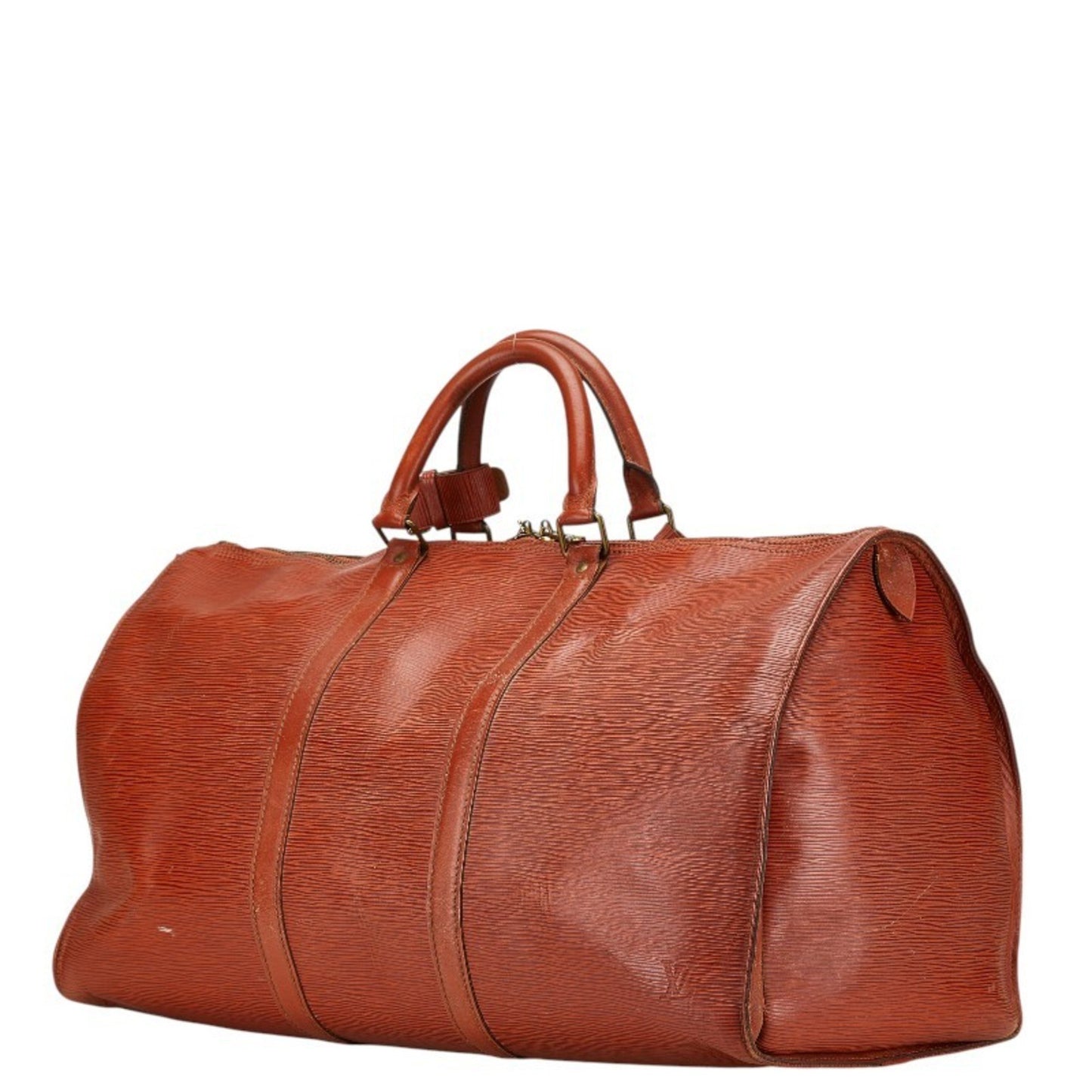 Louis Vuitton Keepall 50, Brown, Leather, travel