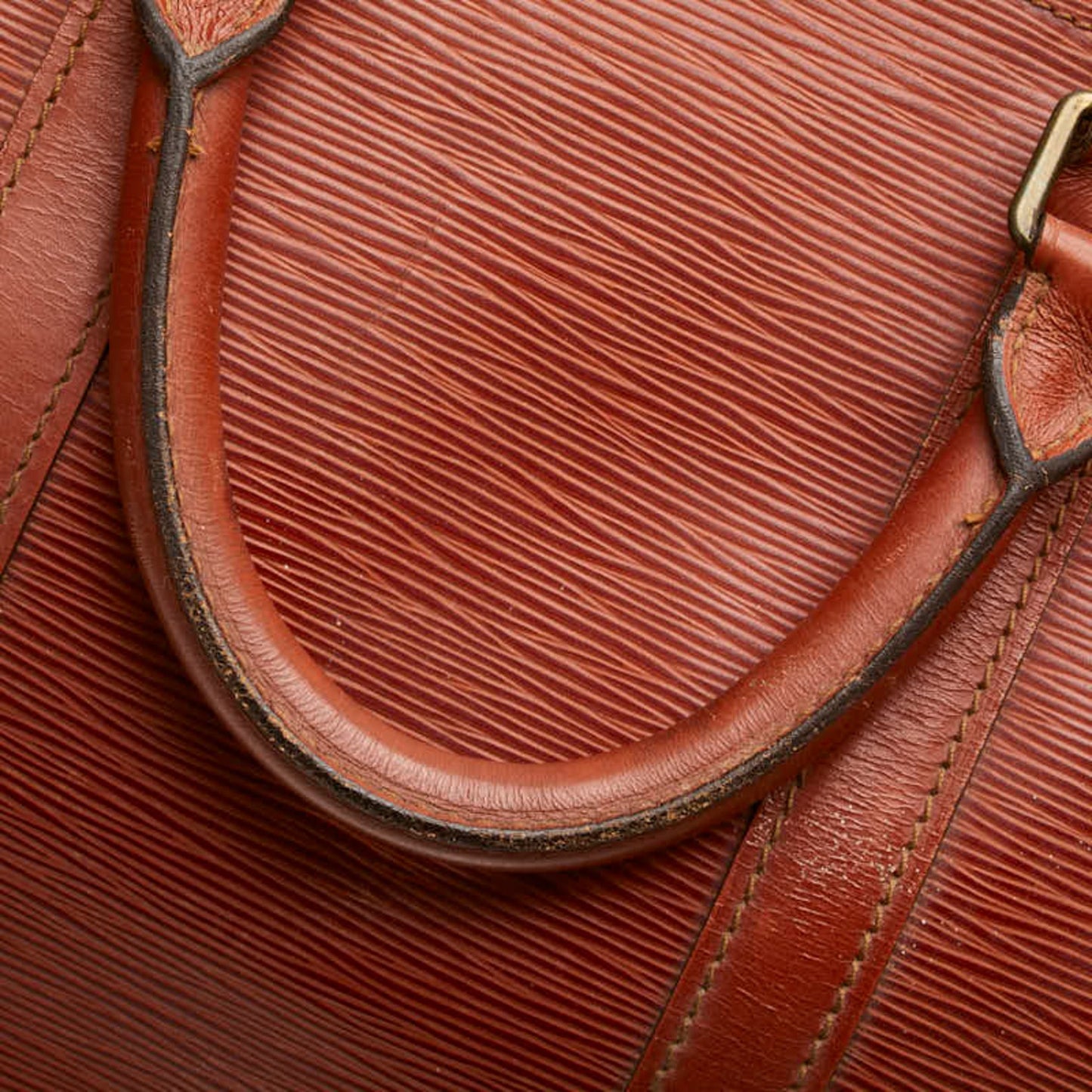 Louis Vuitton Keepall 50, Brown, Leather, travel