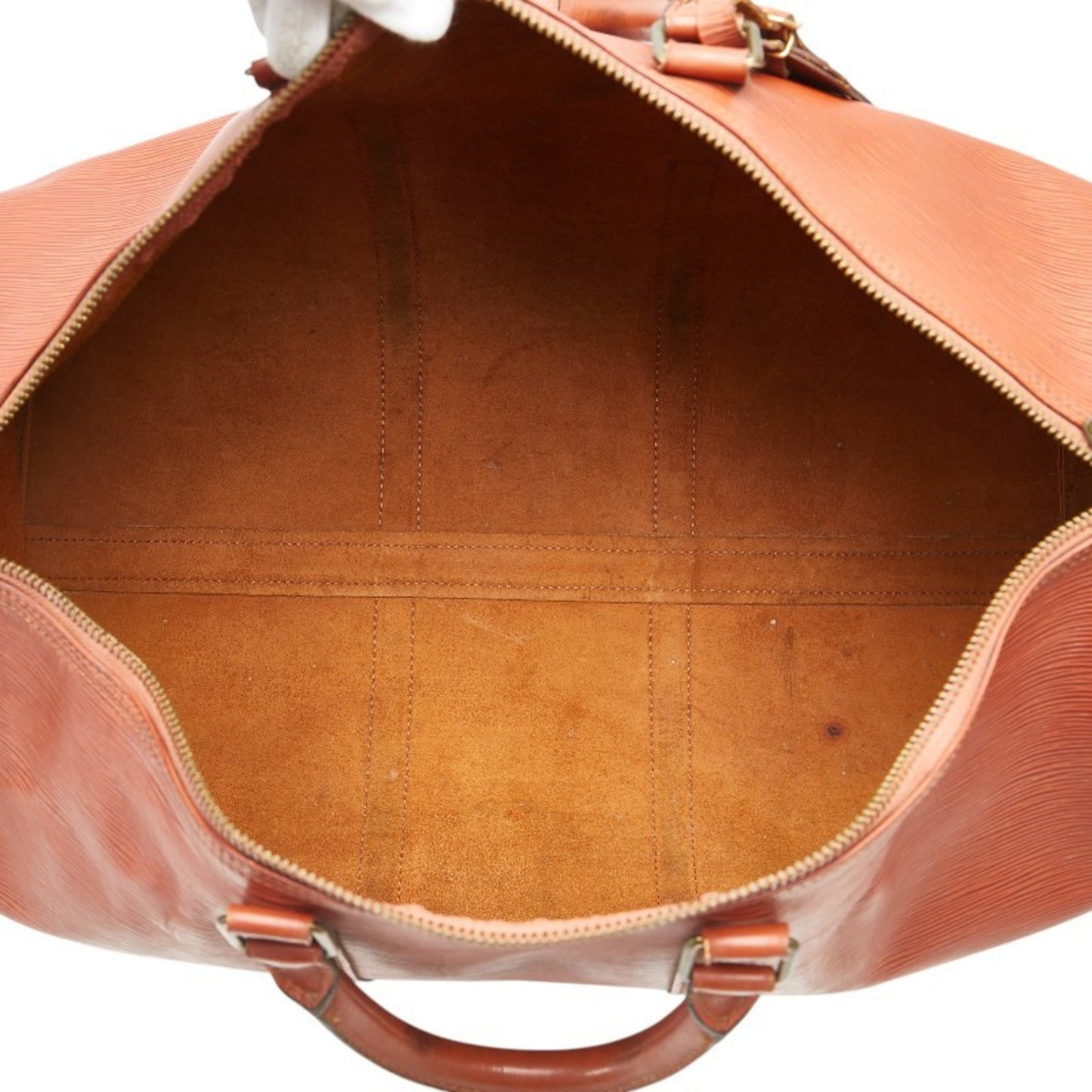 Louis Vuitton Keepall 50, Brown, Leather, travel