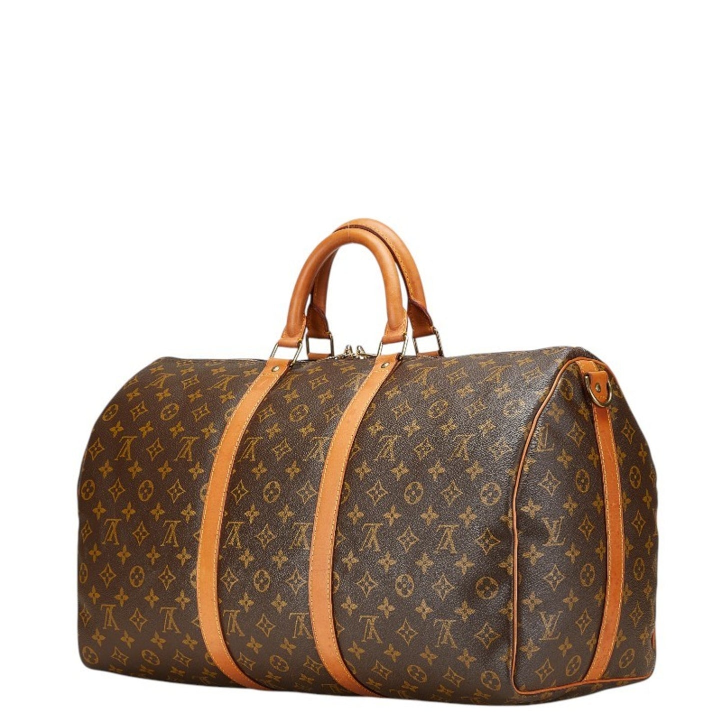 Louis Vuitton Keepall Bandouliere 50, Brown, Canvas, shoulder