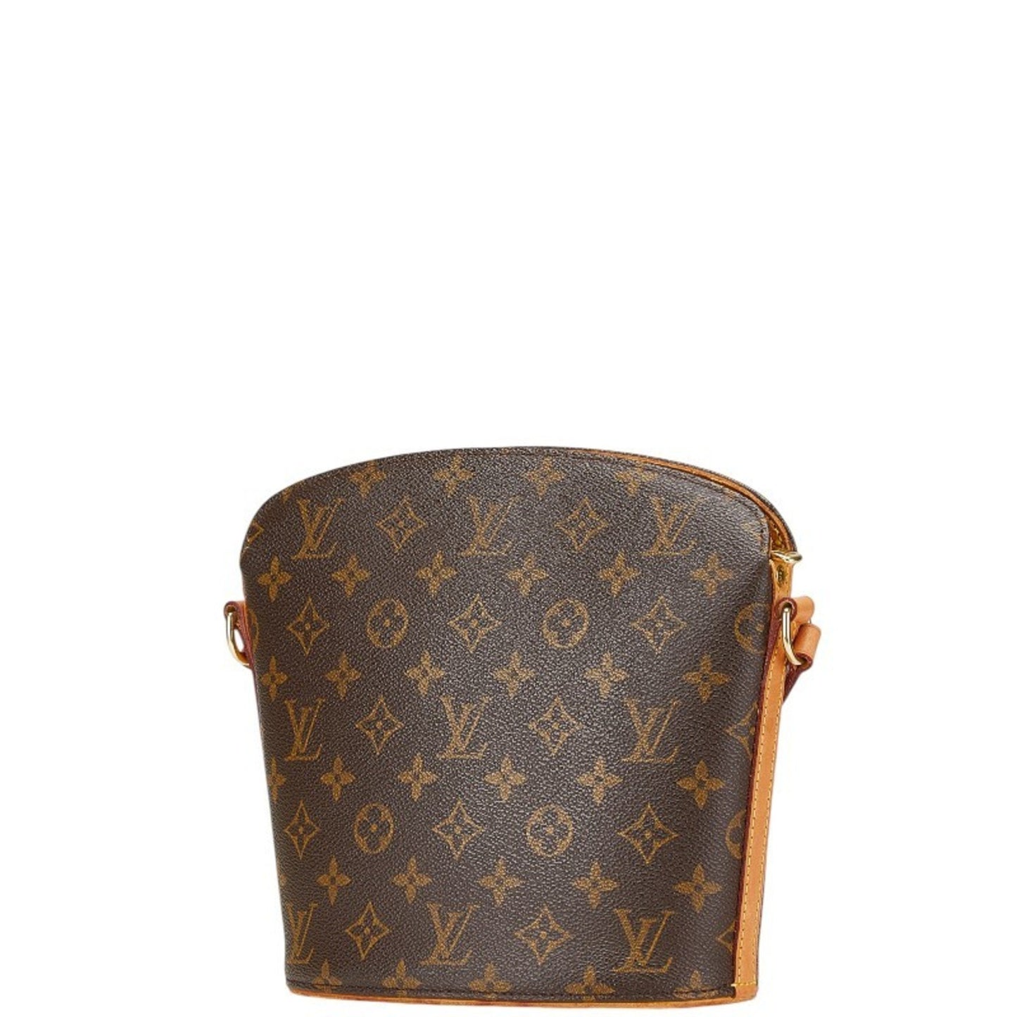 Louis Vuitton Drouot, Brown, Canvas, shoulder
