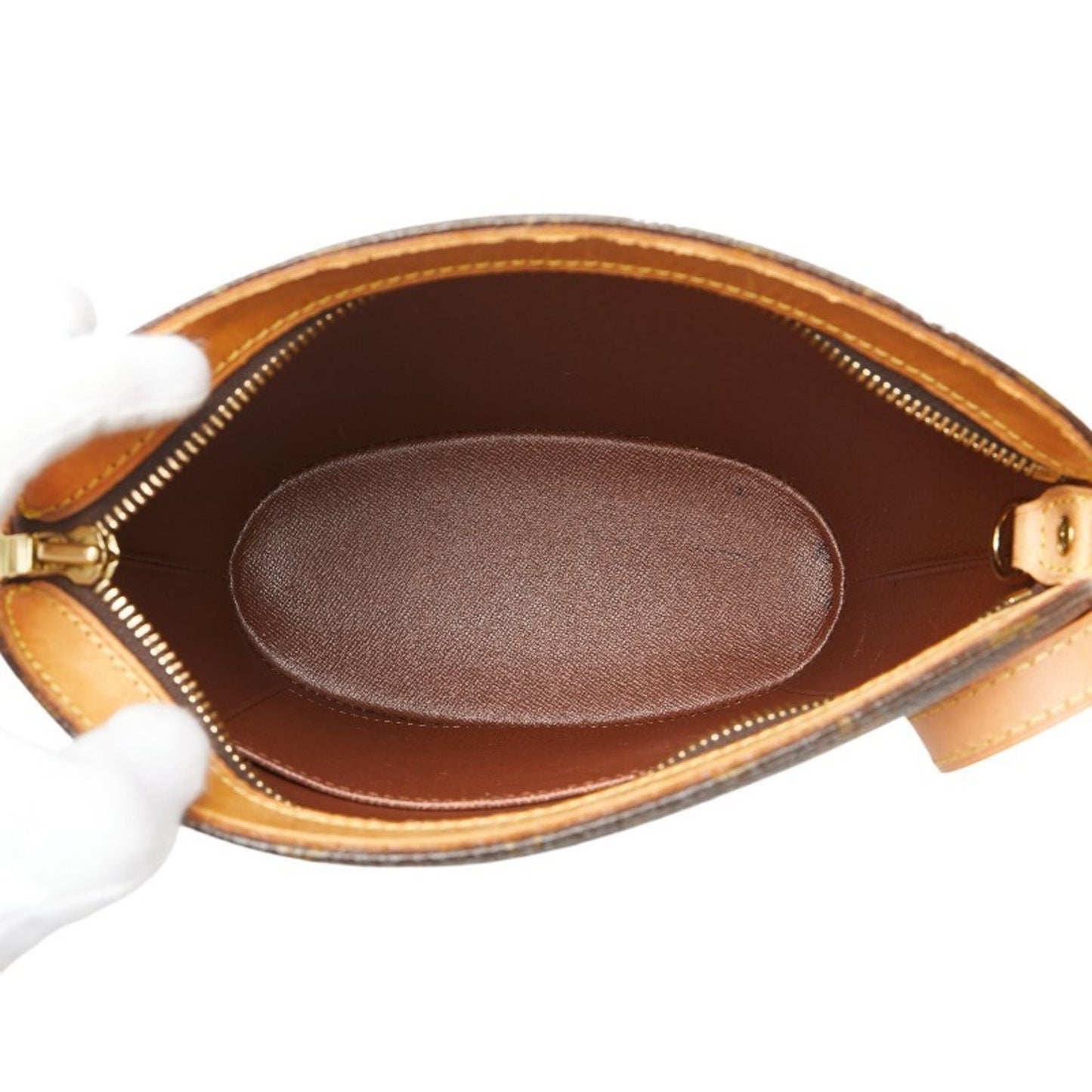Louis Vuitton Drouot, Brown, Canvas, shoulder