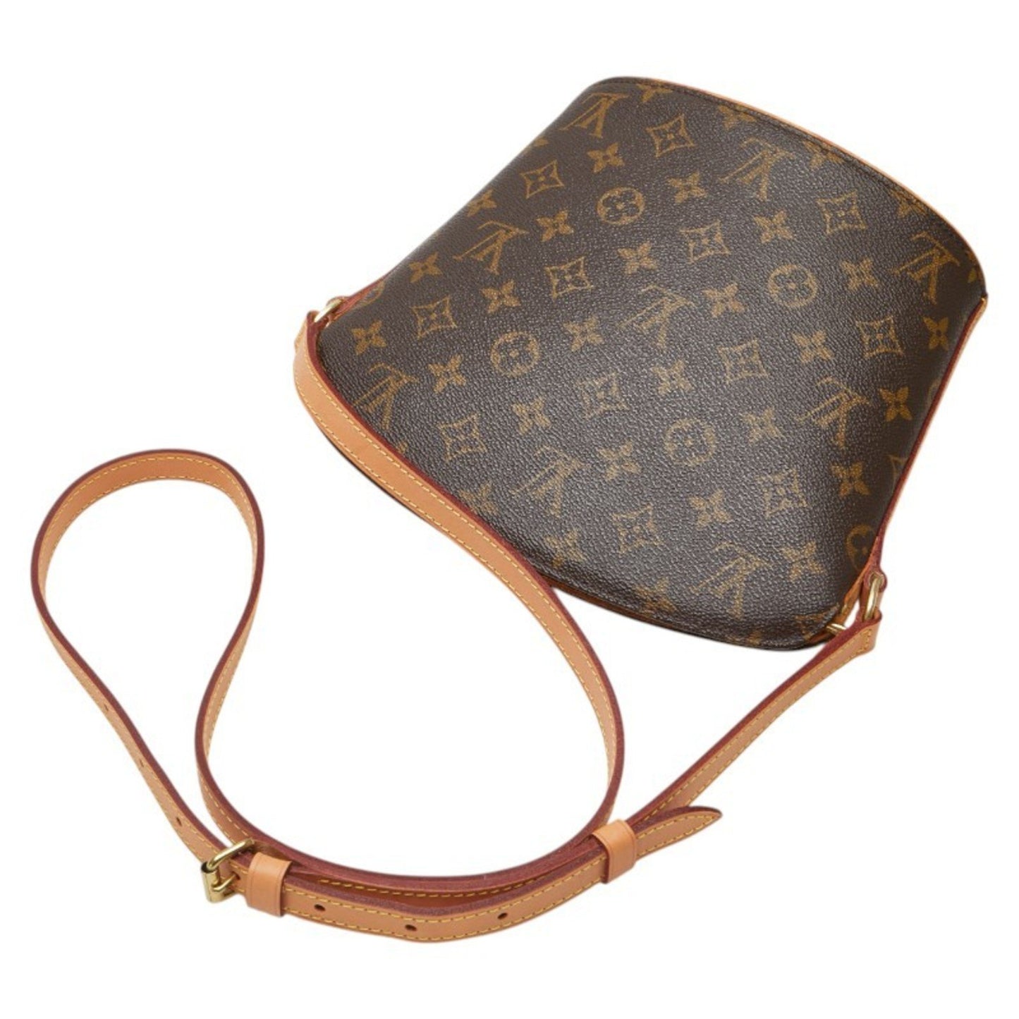 Louis Vuitton Drouot, Brown, Canvas, shoulder
