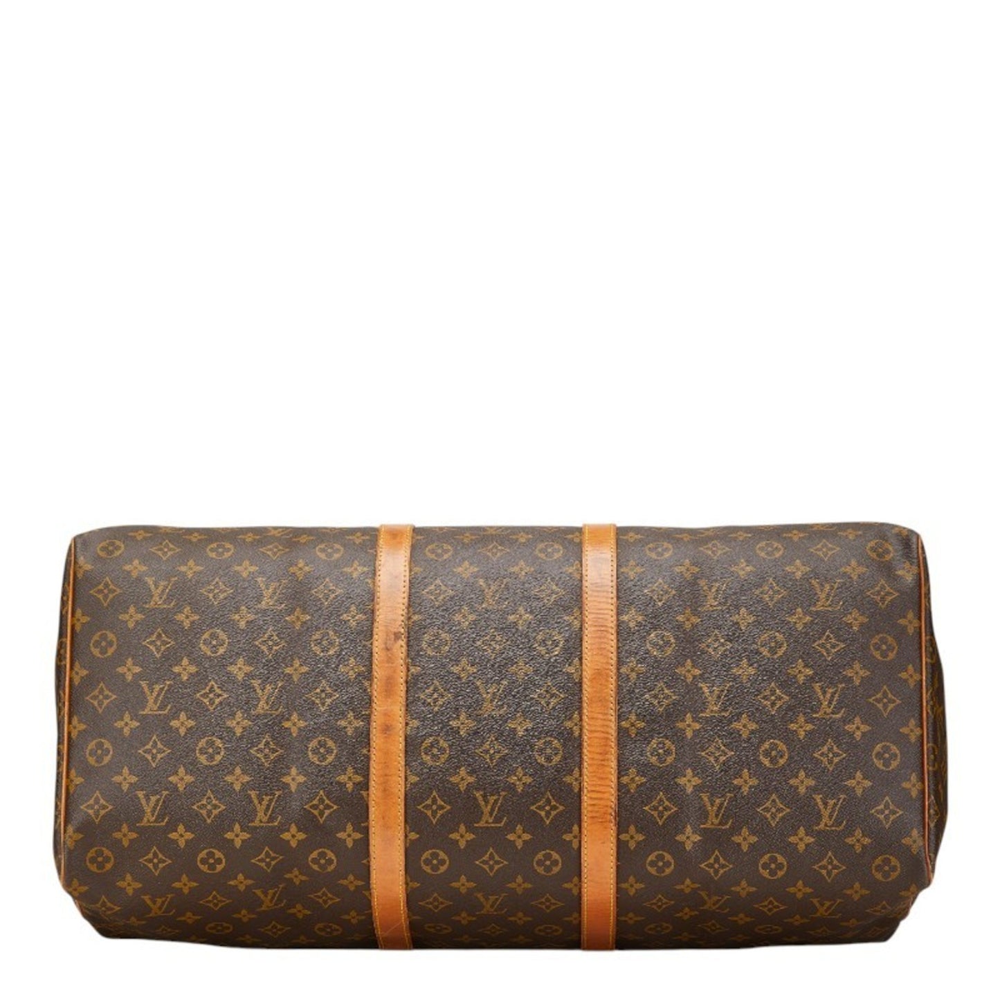 Louis Vuitton Keepall 60, Brown, Canvas, travel