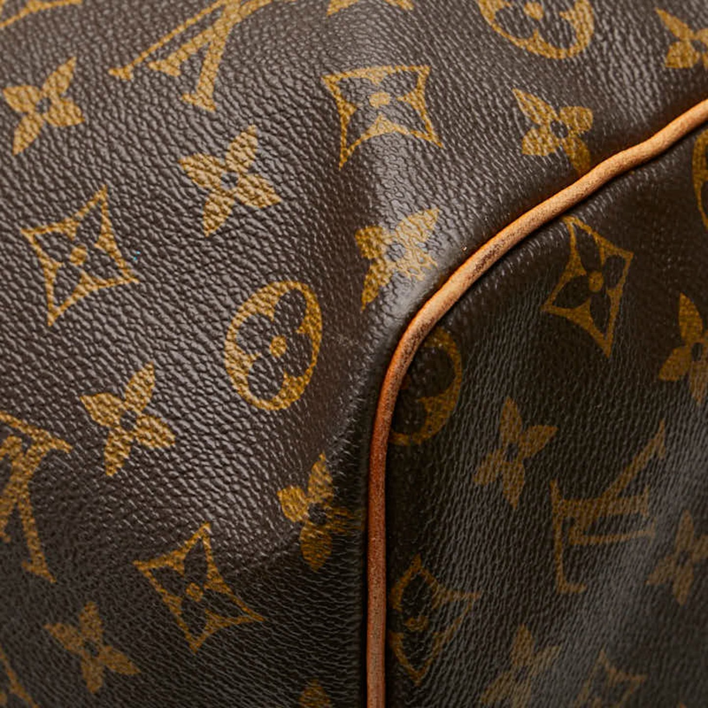 Louis Vuitton Keepall 60, Brown, Canvas, travel