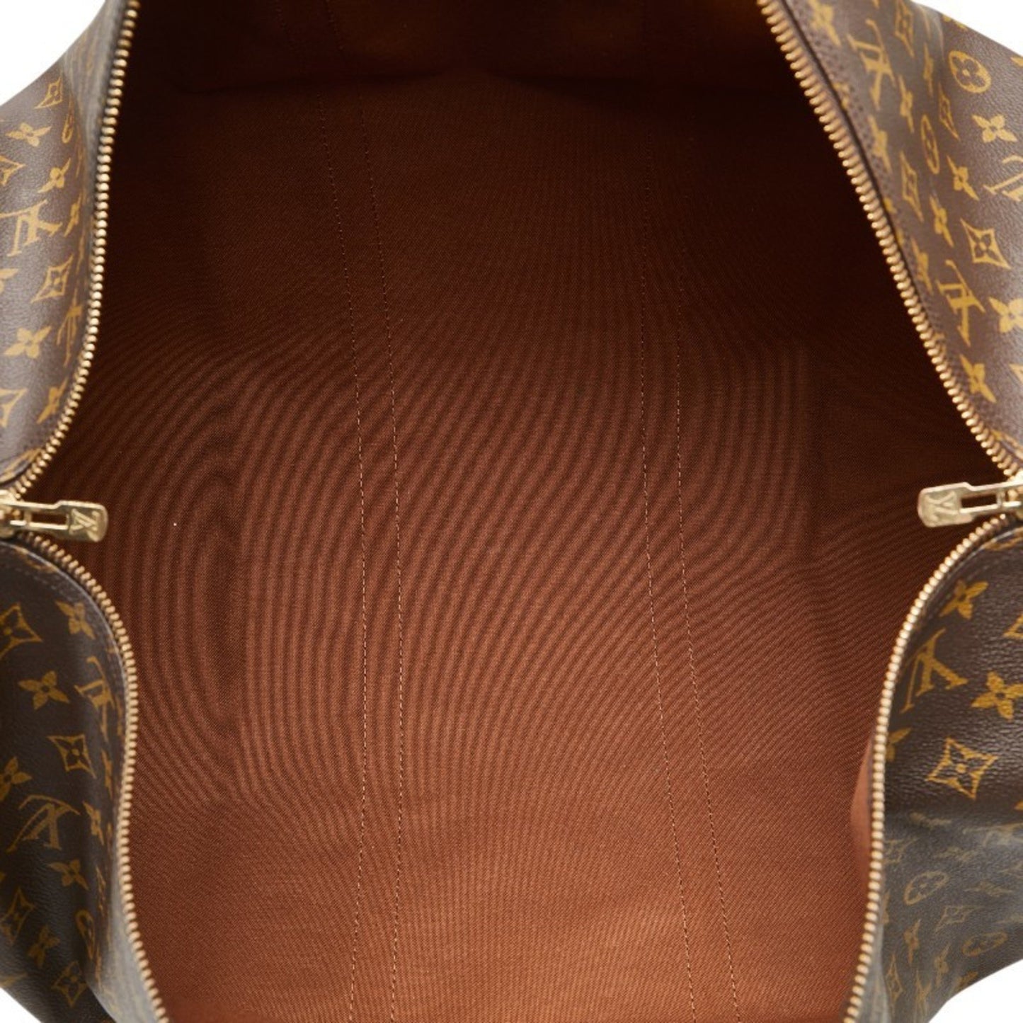 Louis Vuitton Keepall 60, Brown, Canvas, travel
