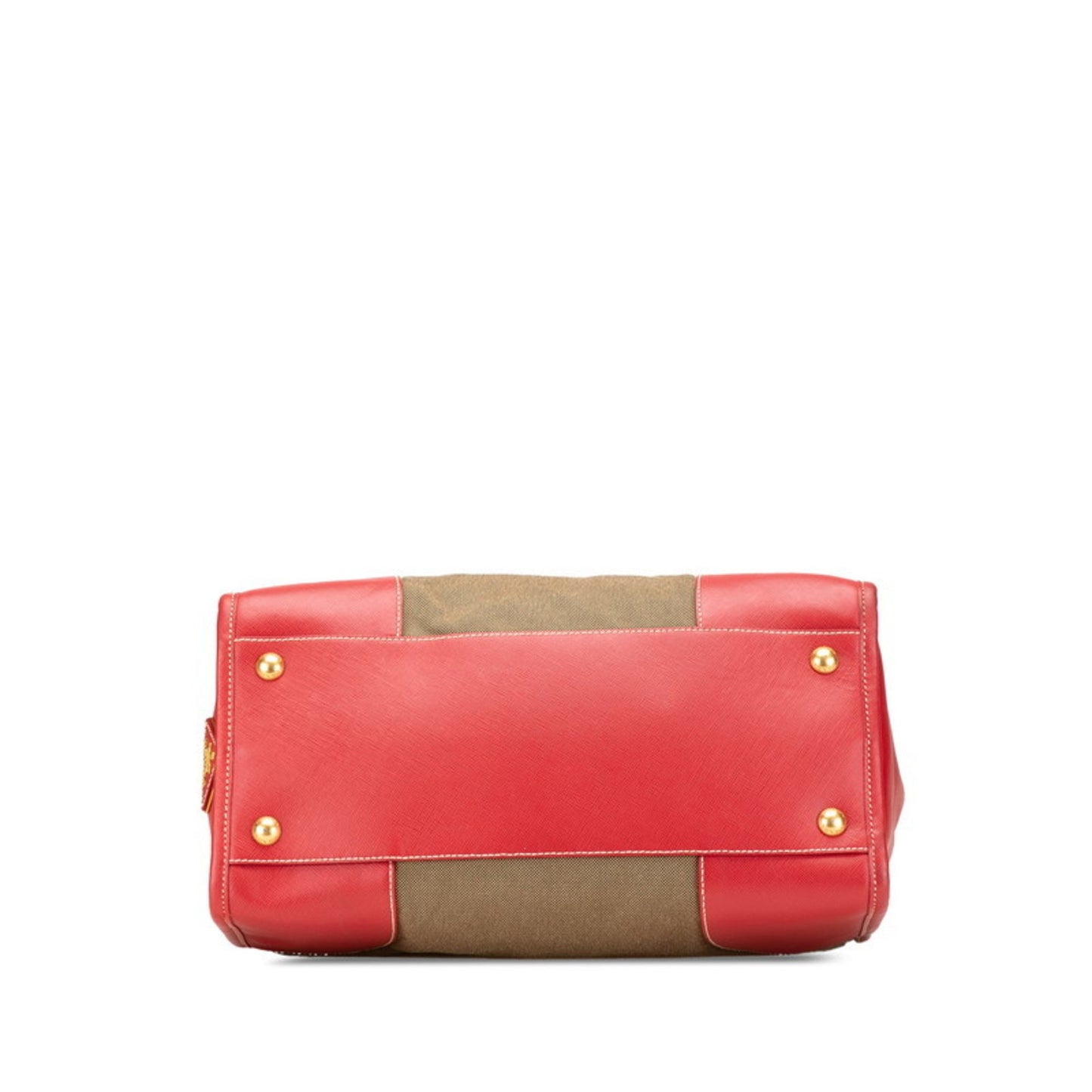 Prada Saffiano, Beige, Canvas, handbag