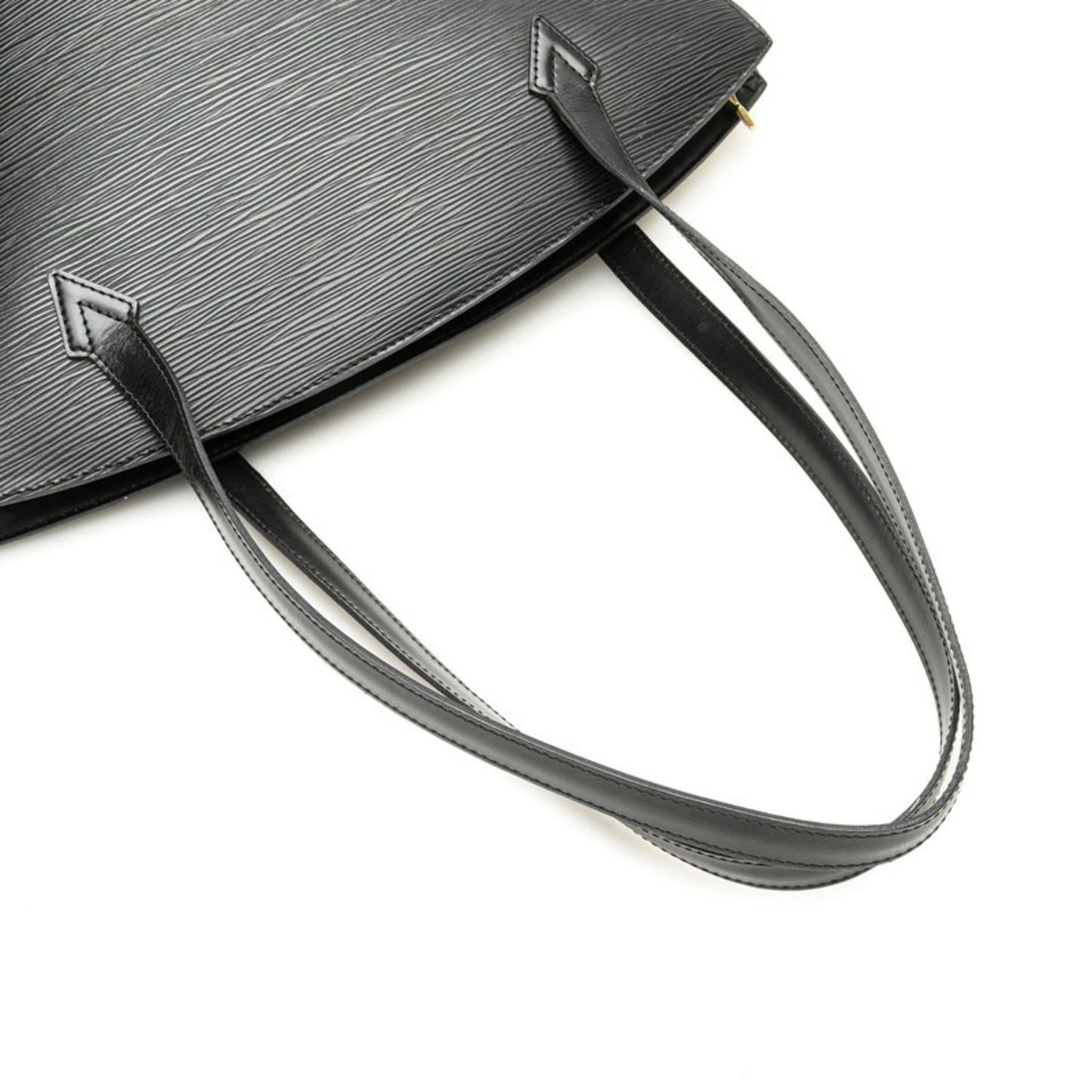 Louis Vuitton Saint Jacques, Black, Leather, handbag
