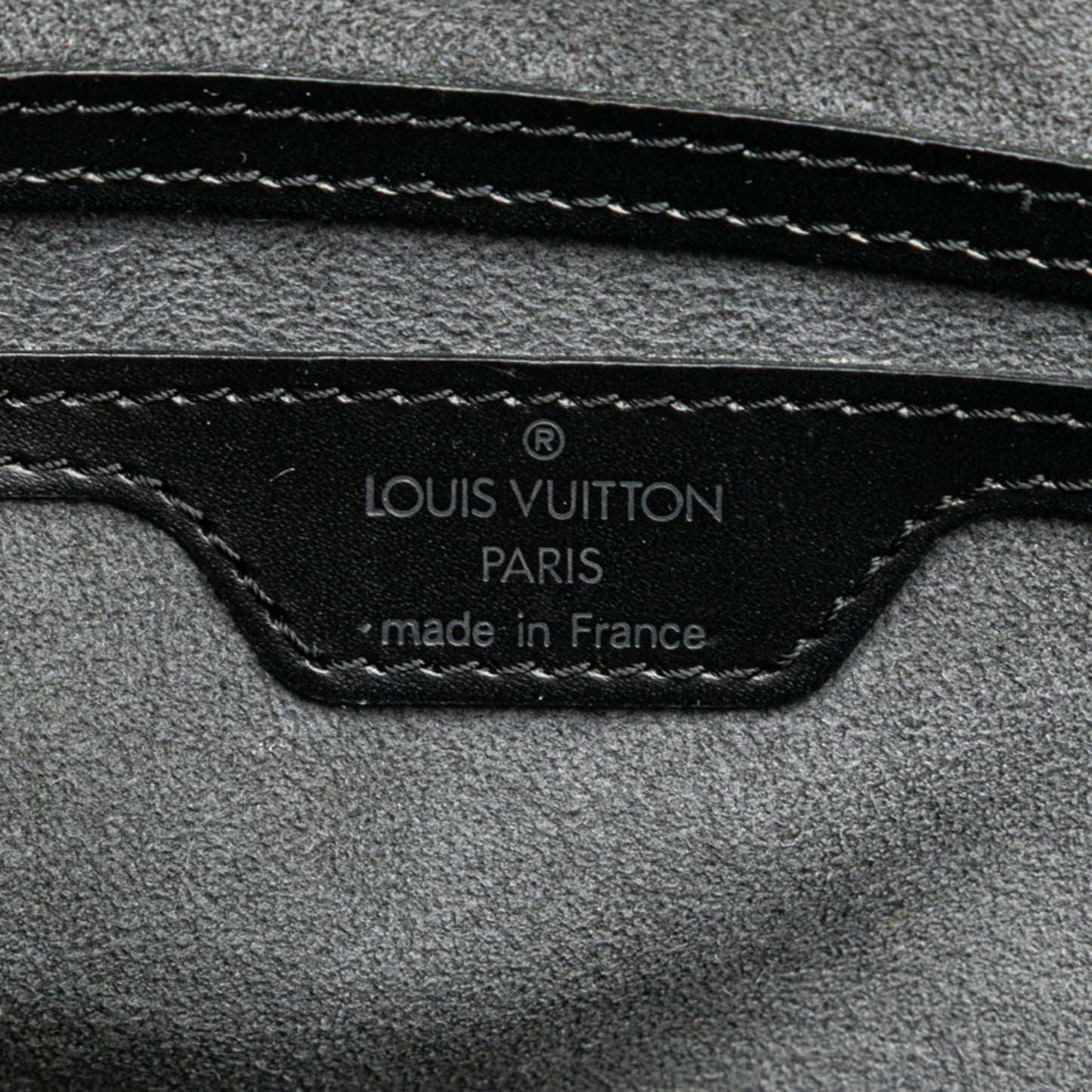 Louis Vuitton Saint Jacques, Black, Leather, handbag