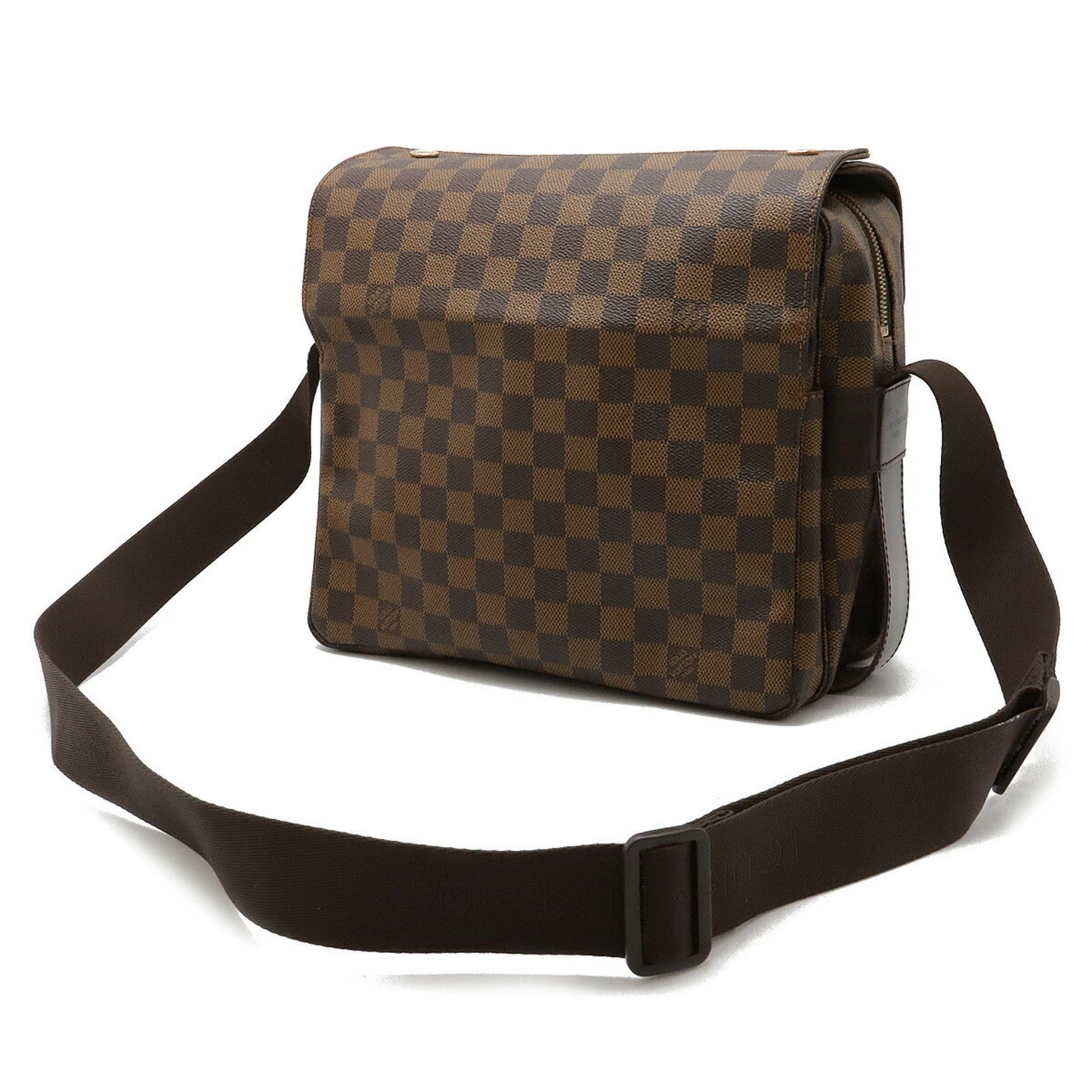 Louis Vuitton Naviglio, Brown, Canvas, shoulder