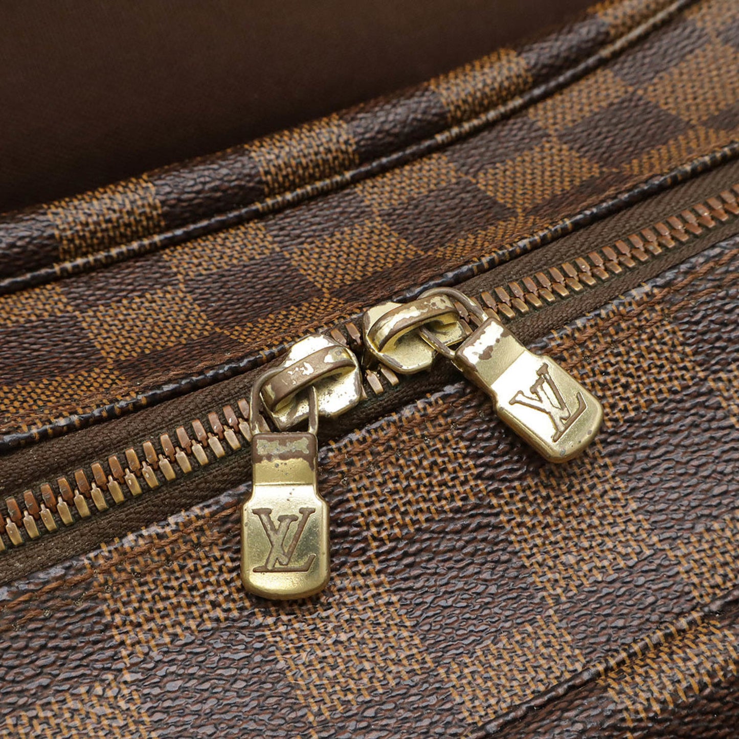 Louis Vuitton Naviglio, Brown, Canvas, shoulder