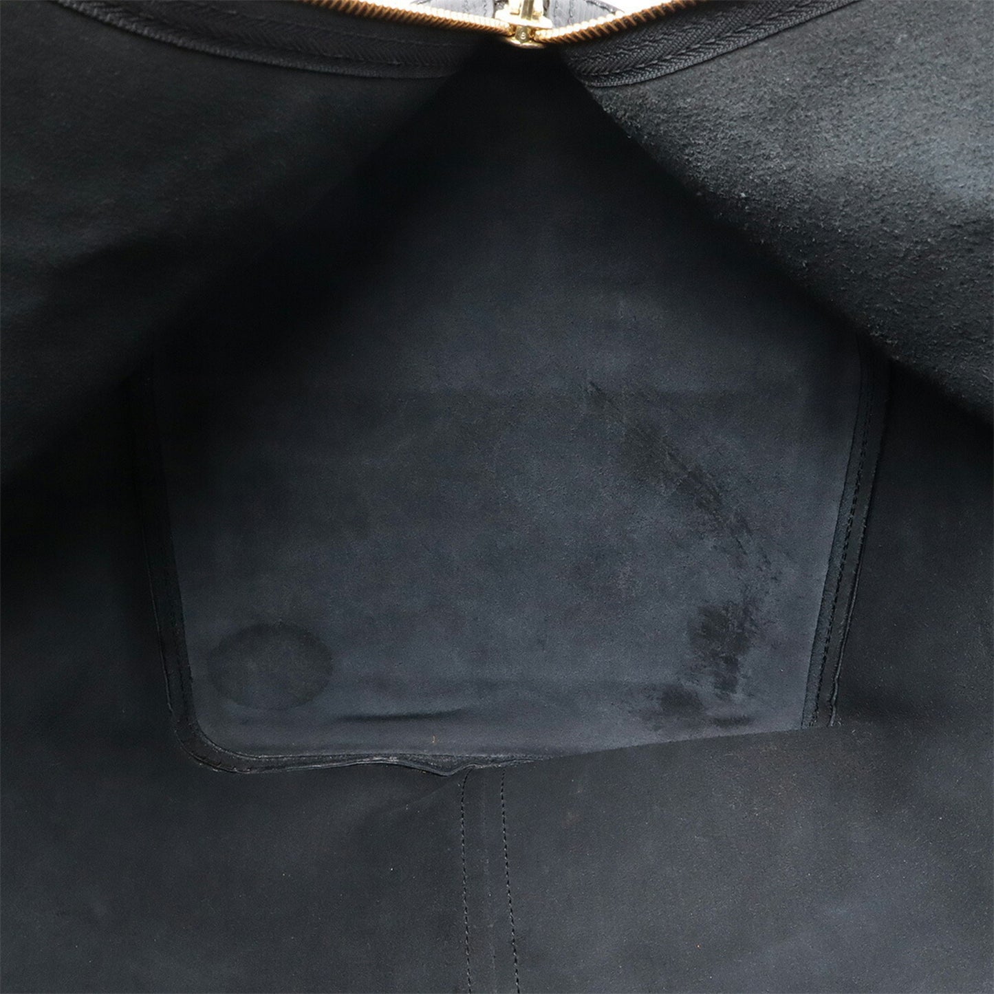 Louis Vuitton Keepall 60, Black, Leather, travel