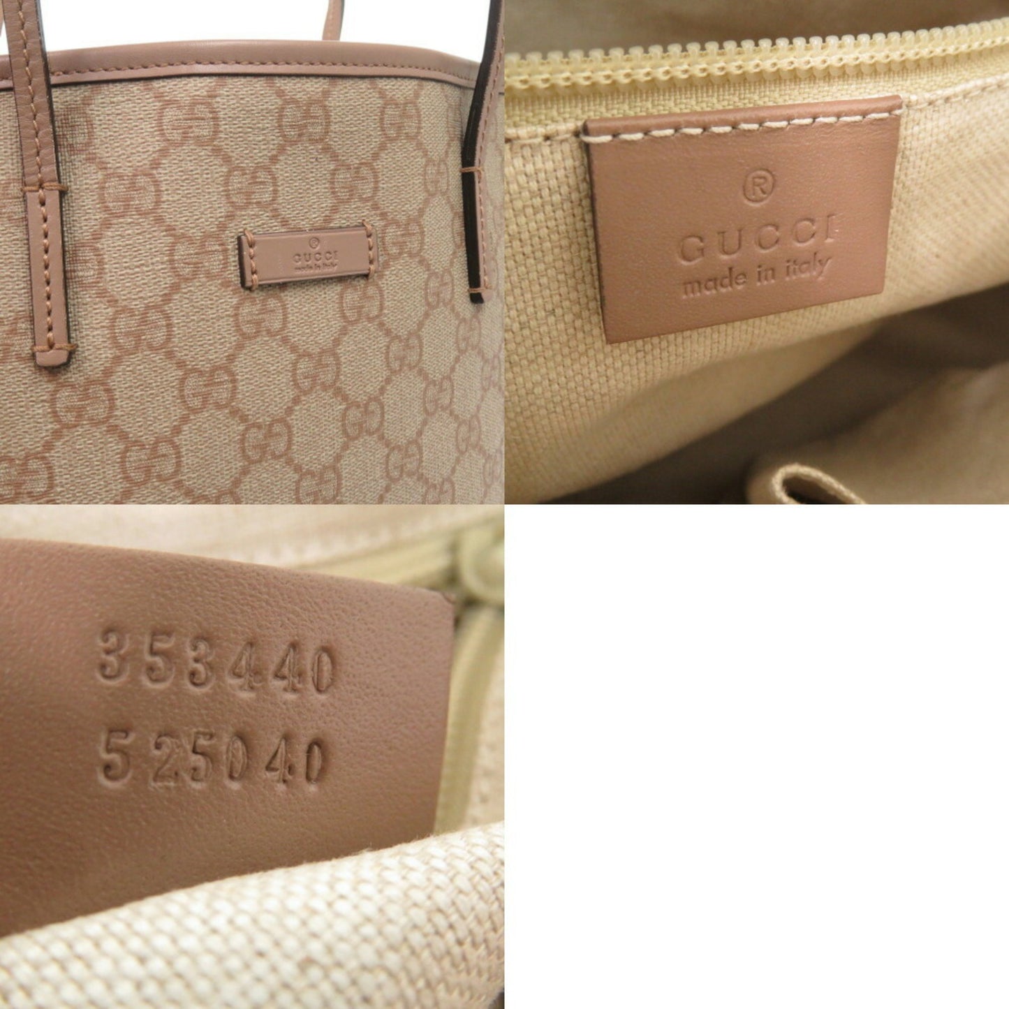 Gucci, Pink, Canvas, tote