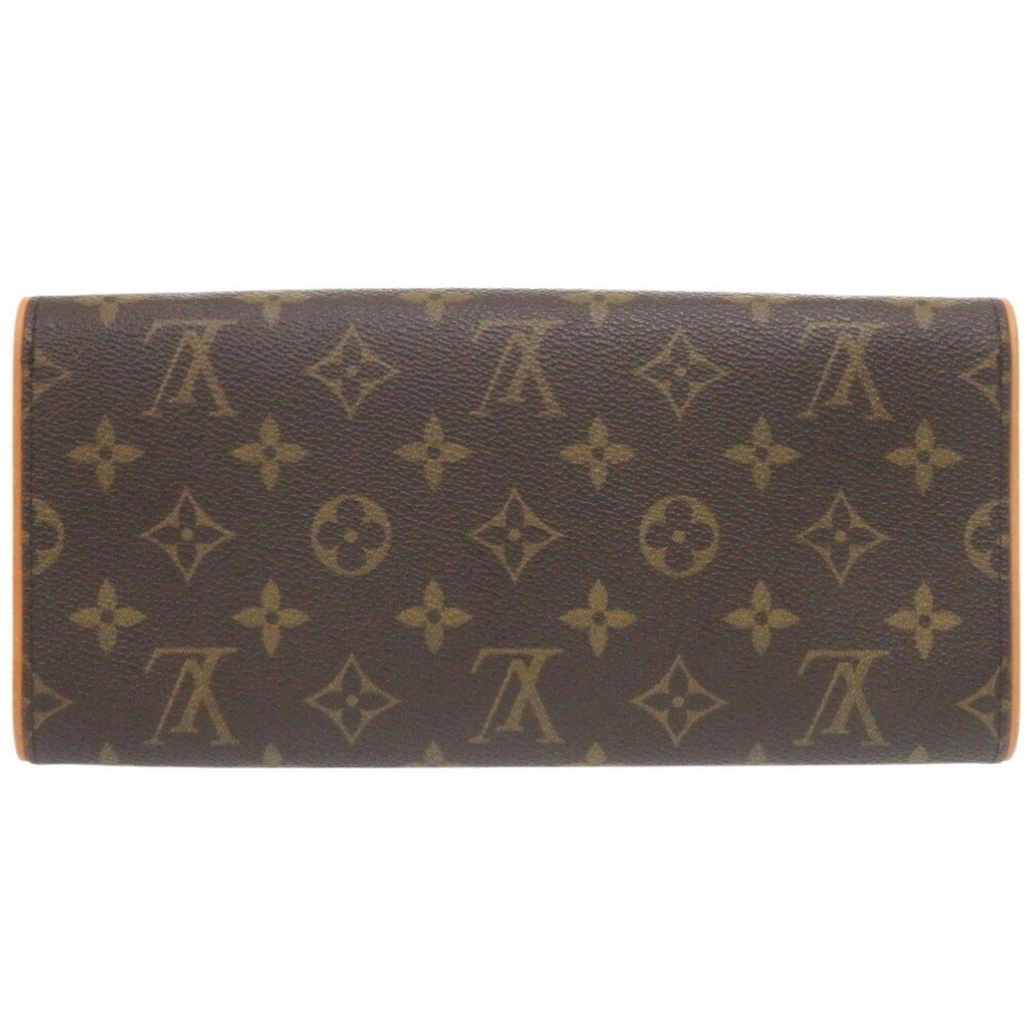 Louis Vuitton Pochette Twin GM, Brown, Canvas, shoulder