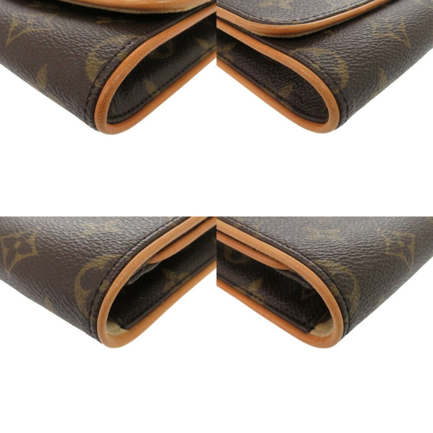Louis Vuitton Pochette Twin GM, Brown, Canvas, shoulder