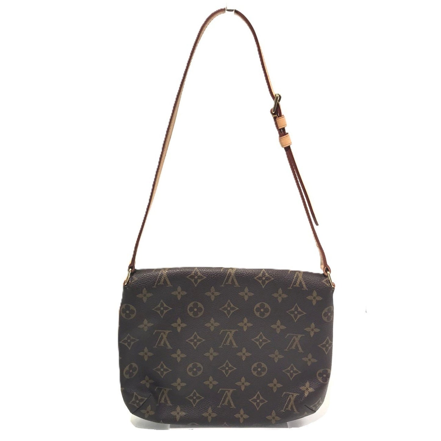Louis Vuitton Musette Tango, Brown, Canvas, shoulder