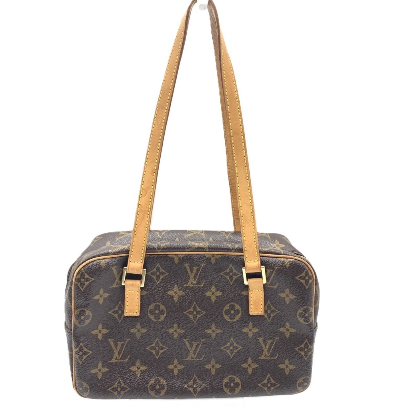 Louis Vuitton Cite, Brown, Canvas, shoulder