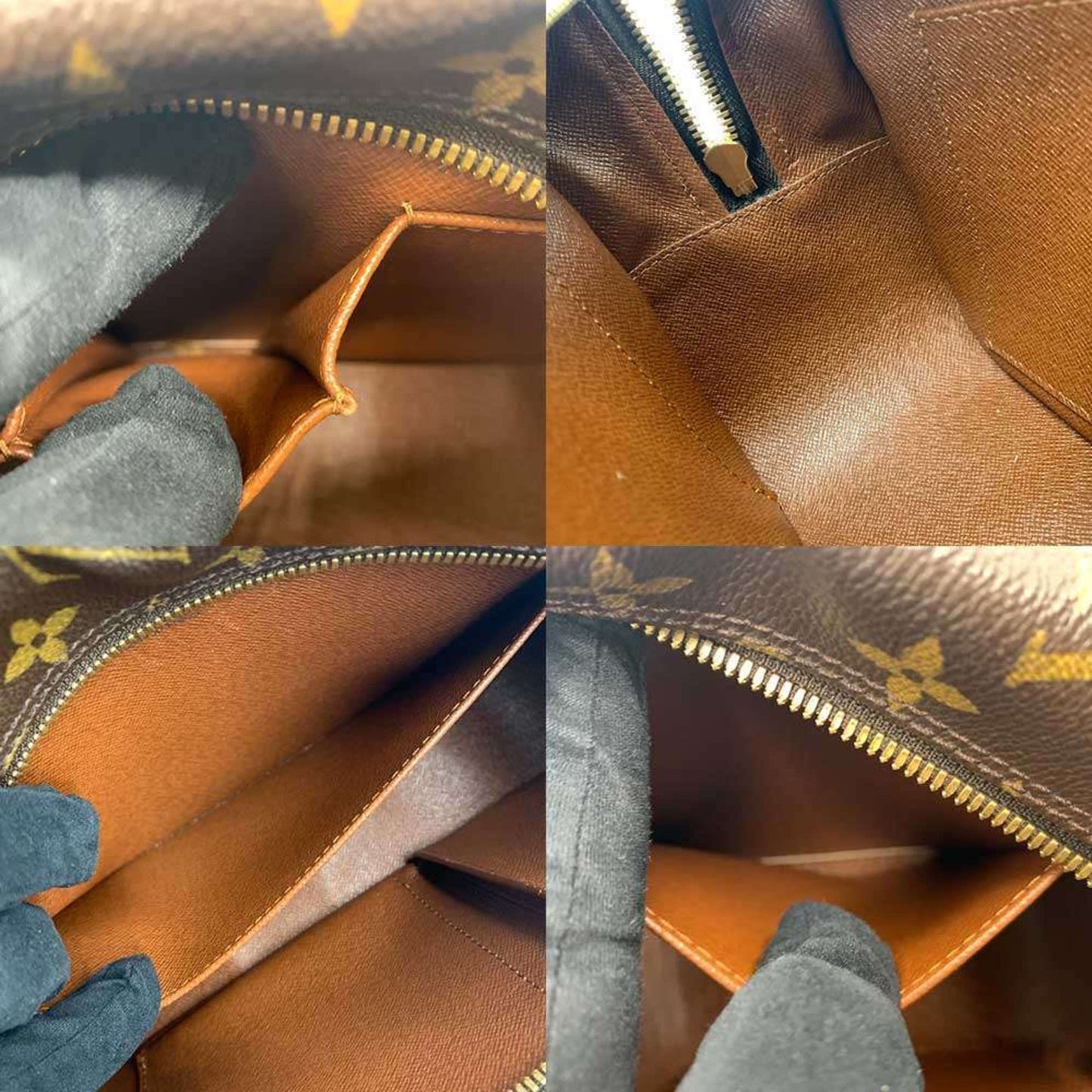 Louis Vuitton Cite, Brown, Canvas, shoulder