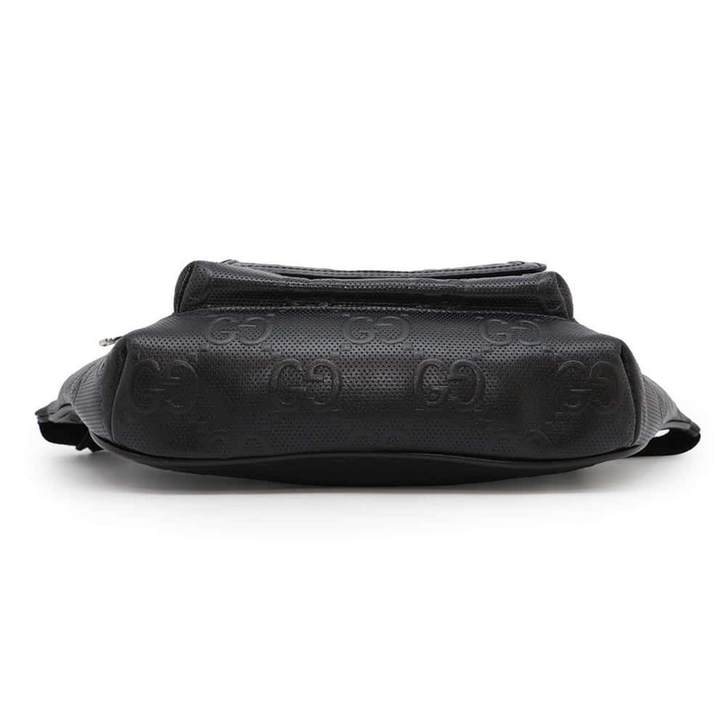 Gucci GG embossé, Black, Leather, shoulder