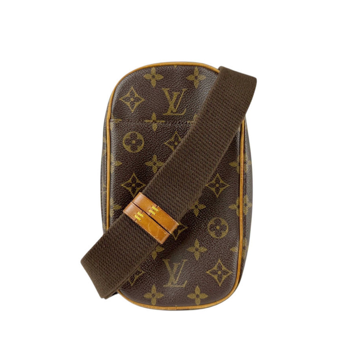 Louis Vuitton Pochette gange, Brown, Canvas, clutch
