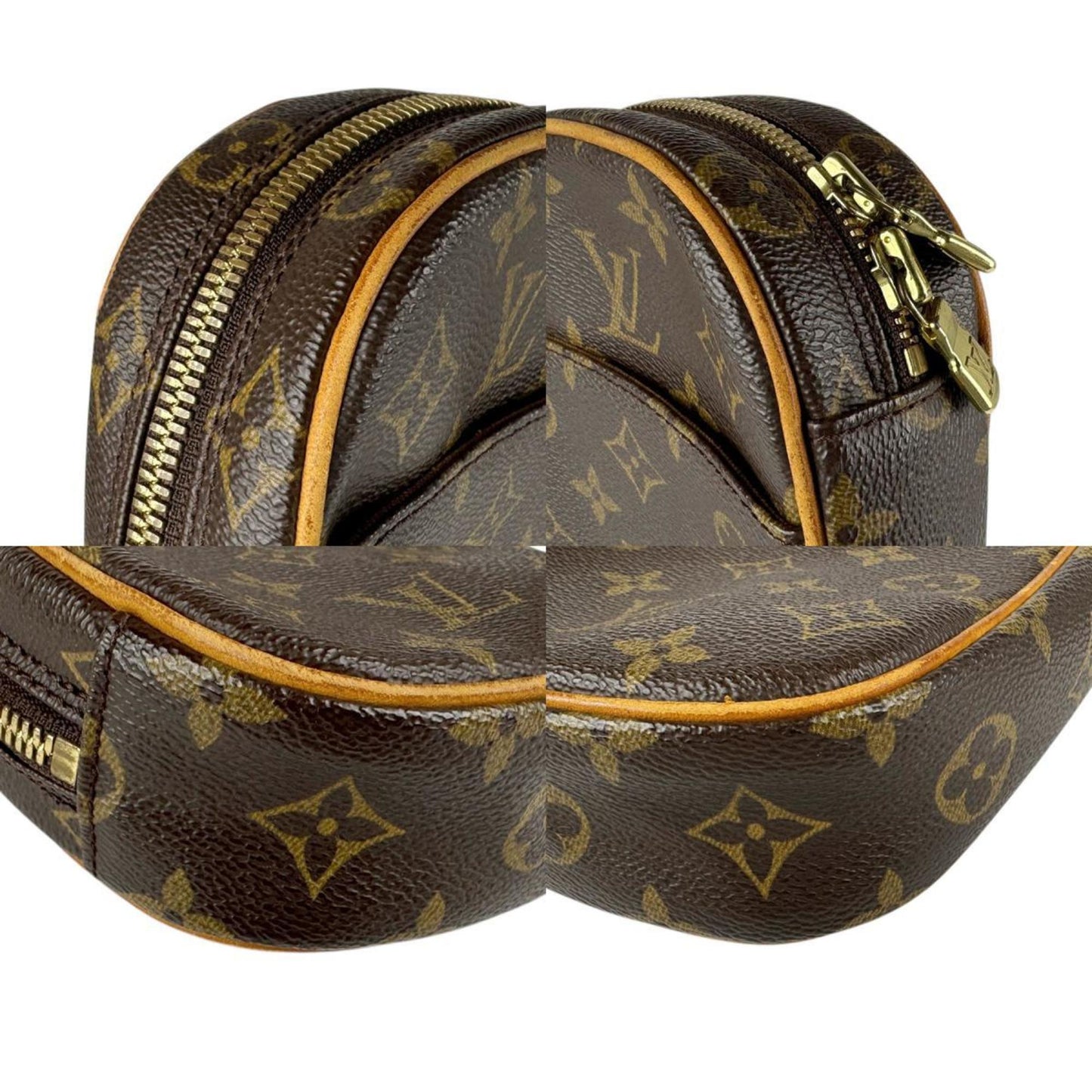 Louis Vuitton Pochette gange, Brown, Canvas, clutch
