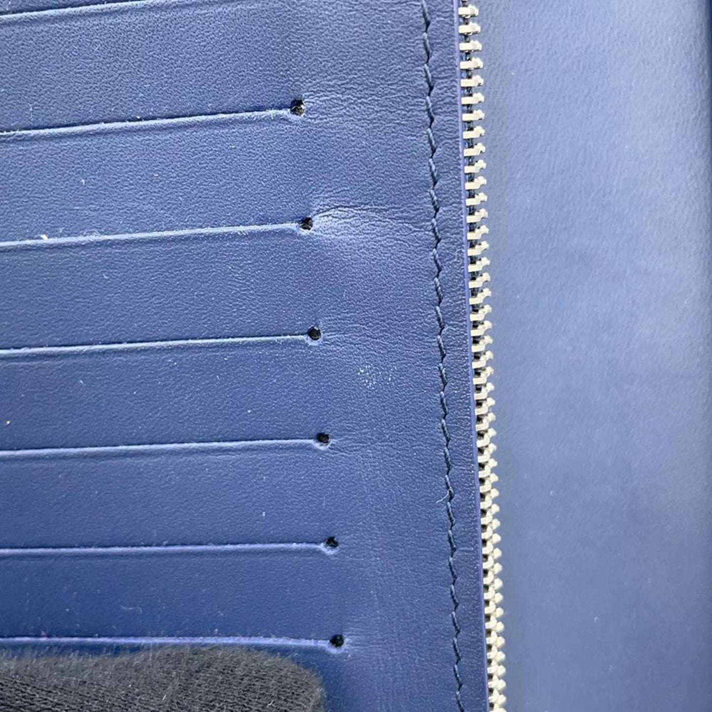Louis Vuitton Brazza, Blue, Canvas, wallet