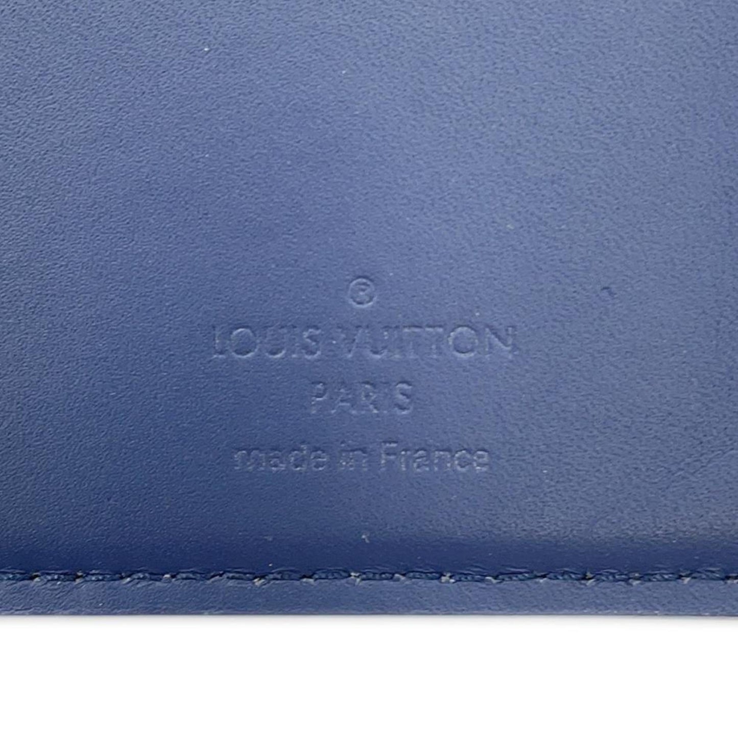 Louis Vuitton Brazza, Blue, Canvas, wallet