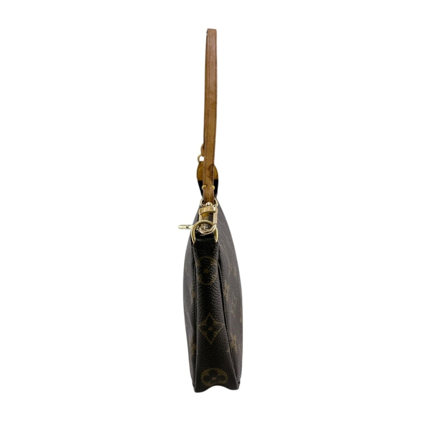 Louis Vuitton Pochette Accessoire, Brown, Canvas, clutch