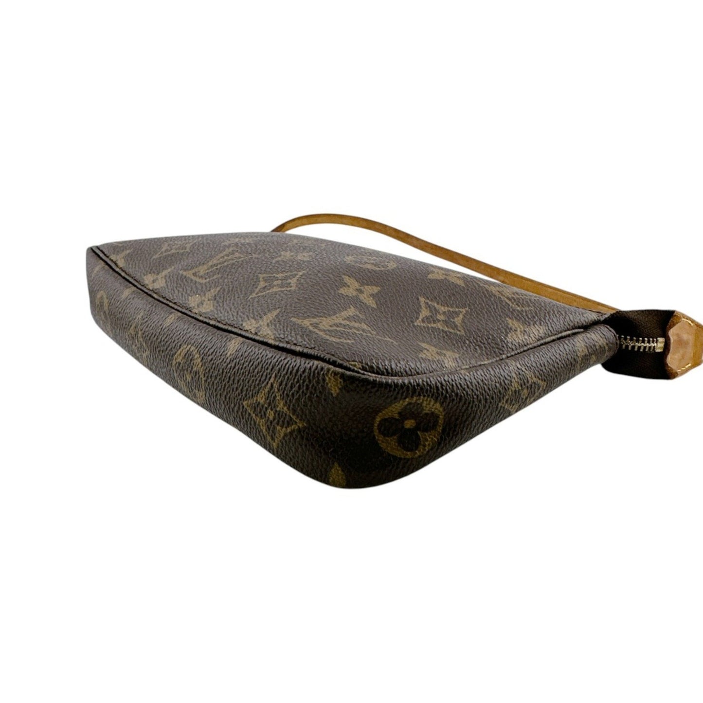 Louis Vuitton Pochette Accessoire, Brown, Canvas, clutch
