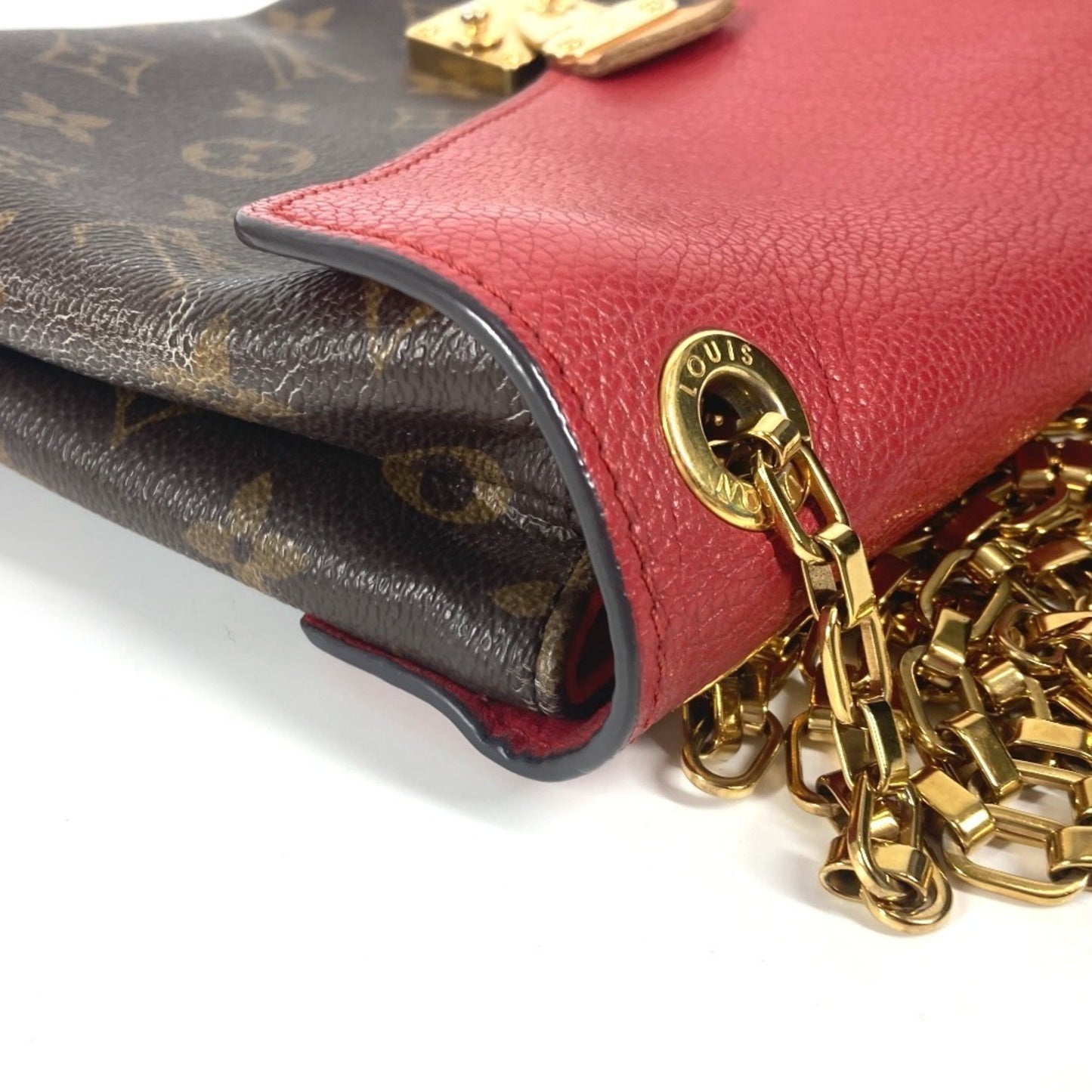 Louis Vuitton Pallas, Brown, Canvas, shoulder