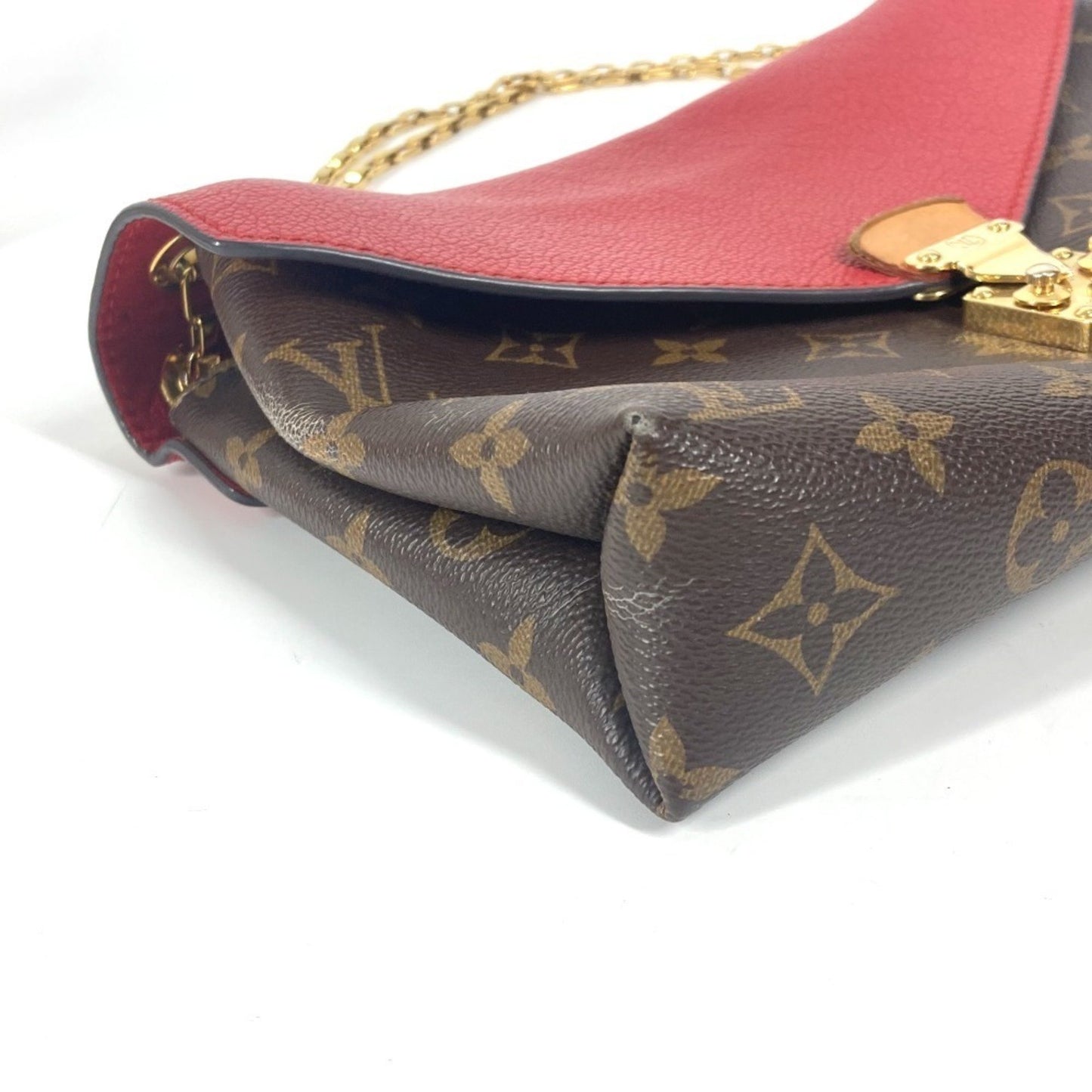 Louis Vuitton Pallas, Brown, Canvas, shoulder