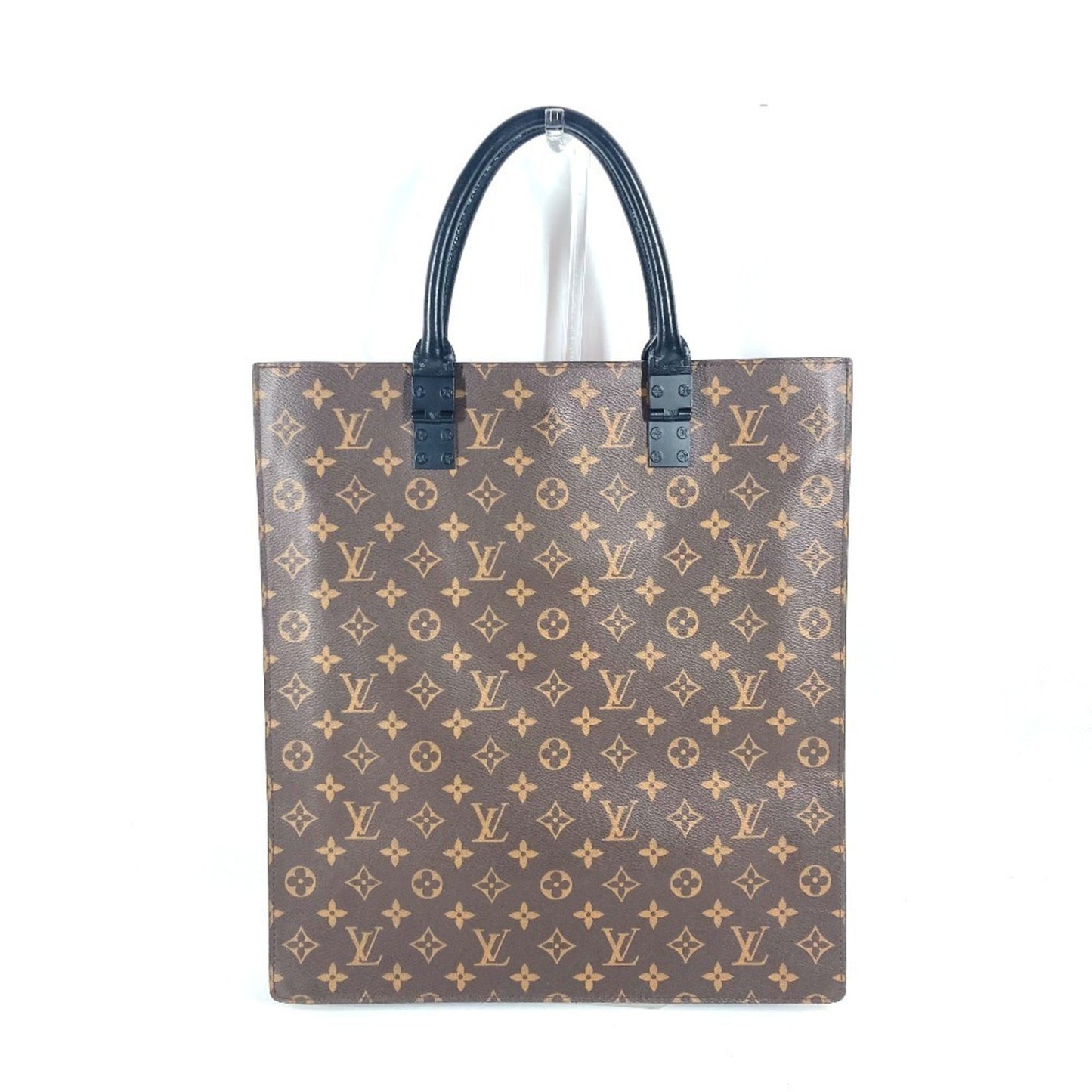 Louis Vuitton Sac Plat, Brown, Canvas, tote