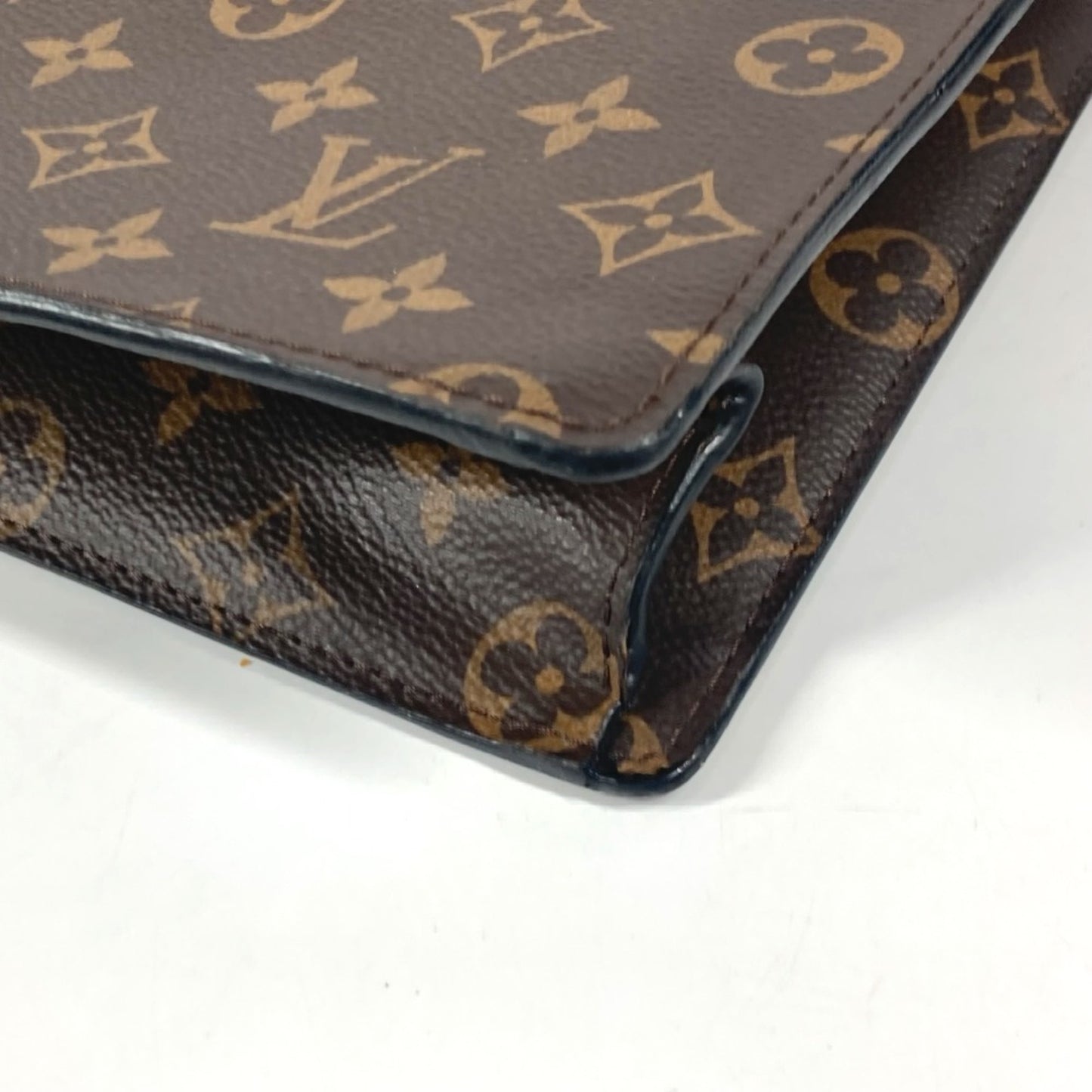 Louis Vuitton Sac Plat, Brown, Canvas, tote