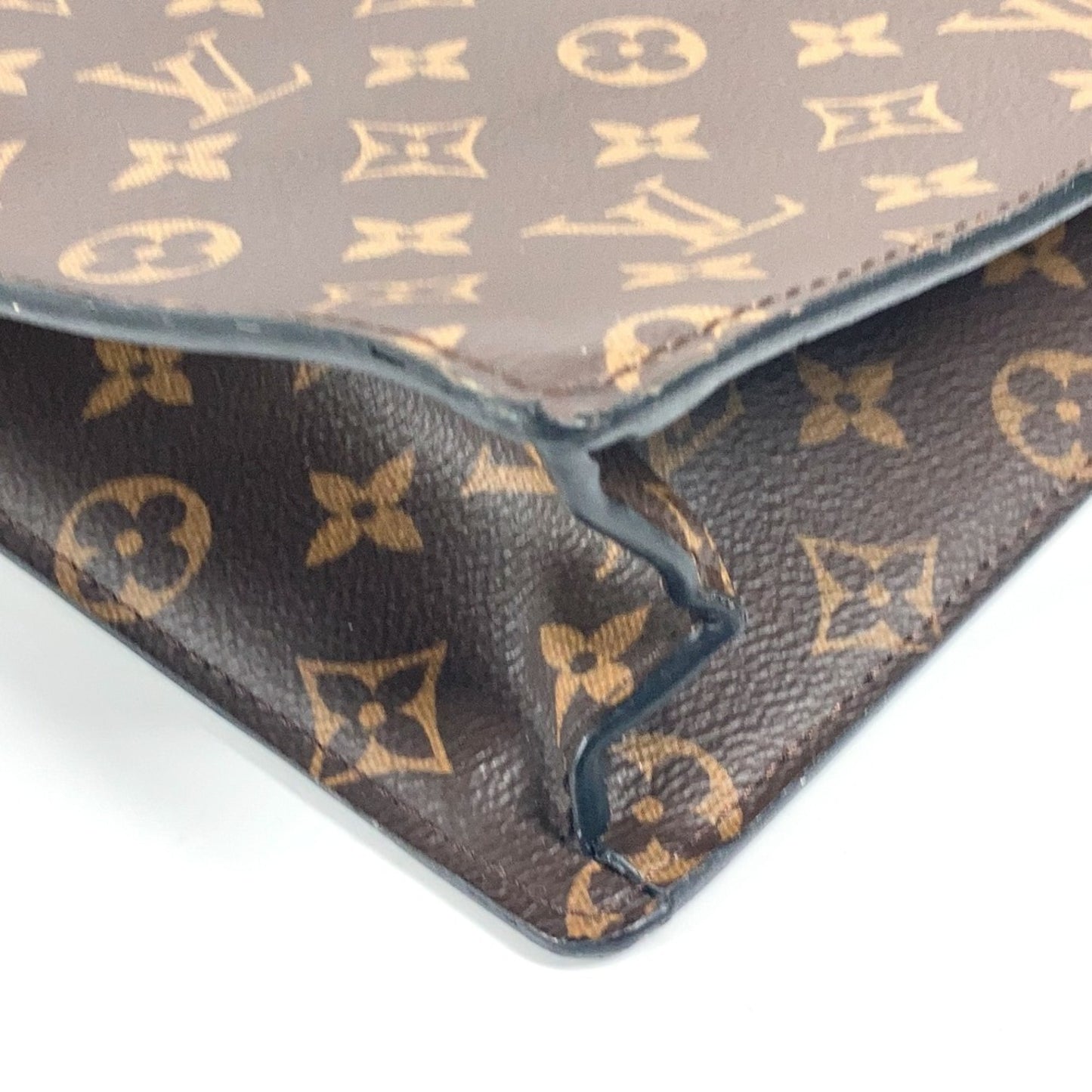 Louis Vuitton Sac Plat, Brown, Canvas, tote