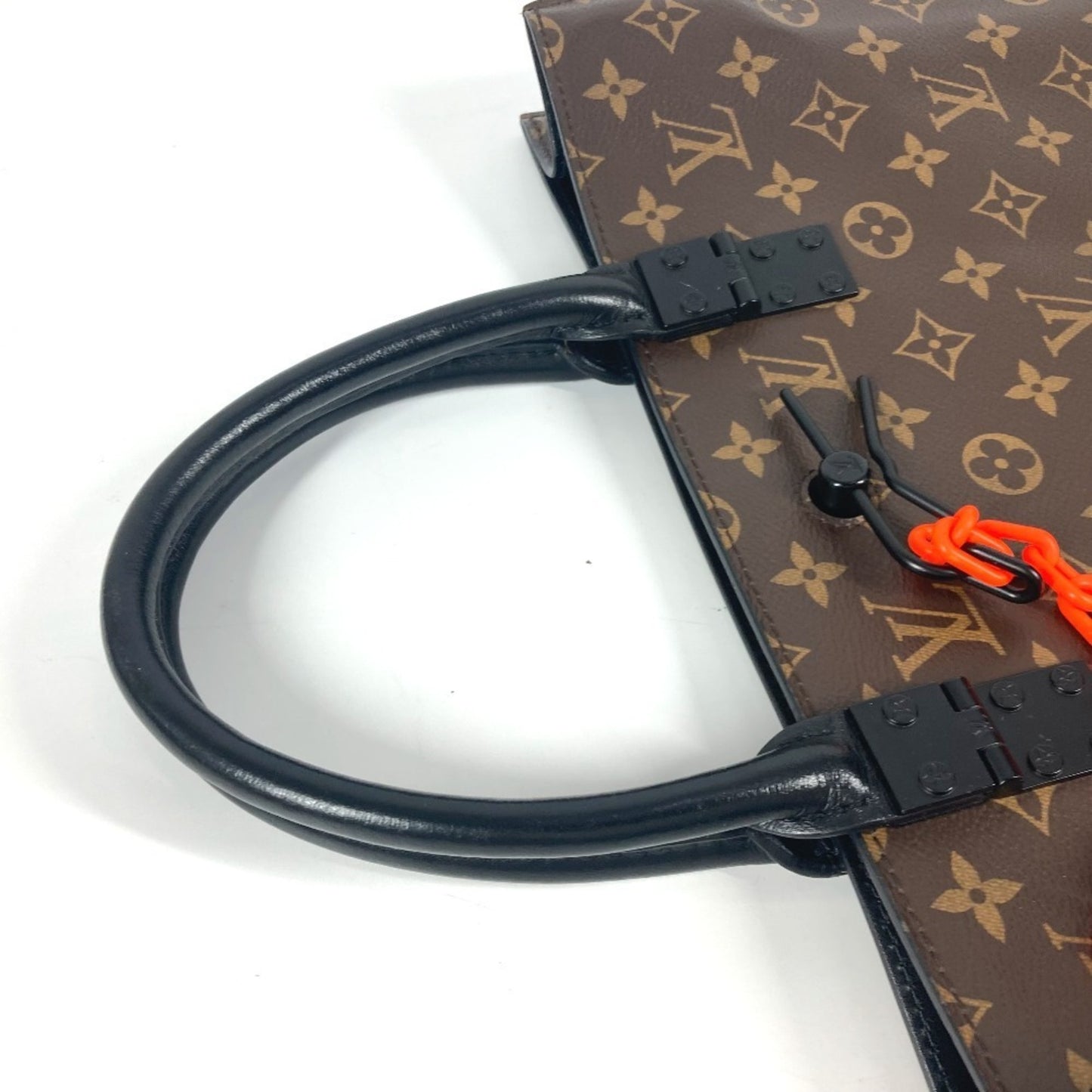 Louis Vuitton Sac Plat, Brown, Canvas, tote