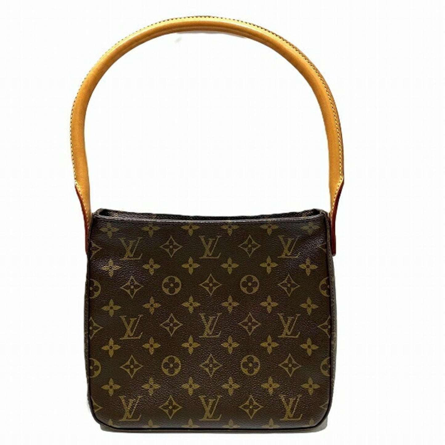 Louis Vuitton Looping MM, Brown, Canvas, shoulder