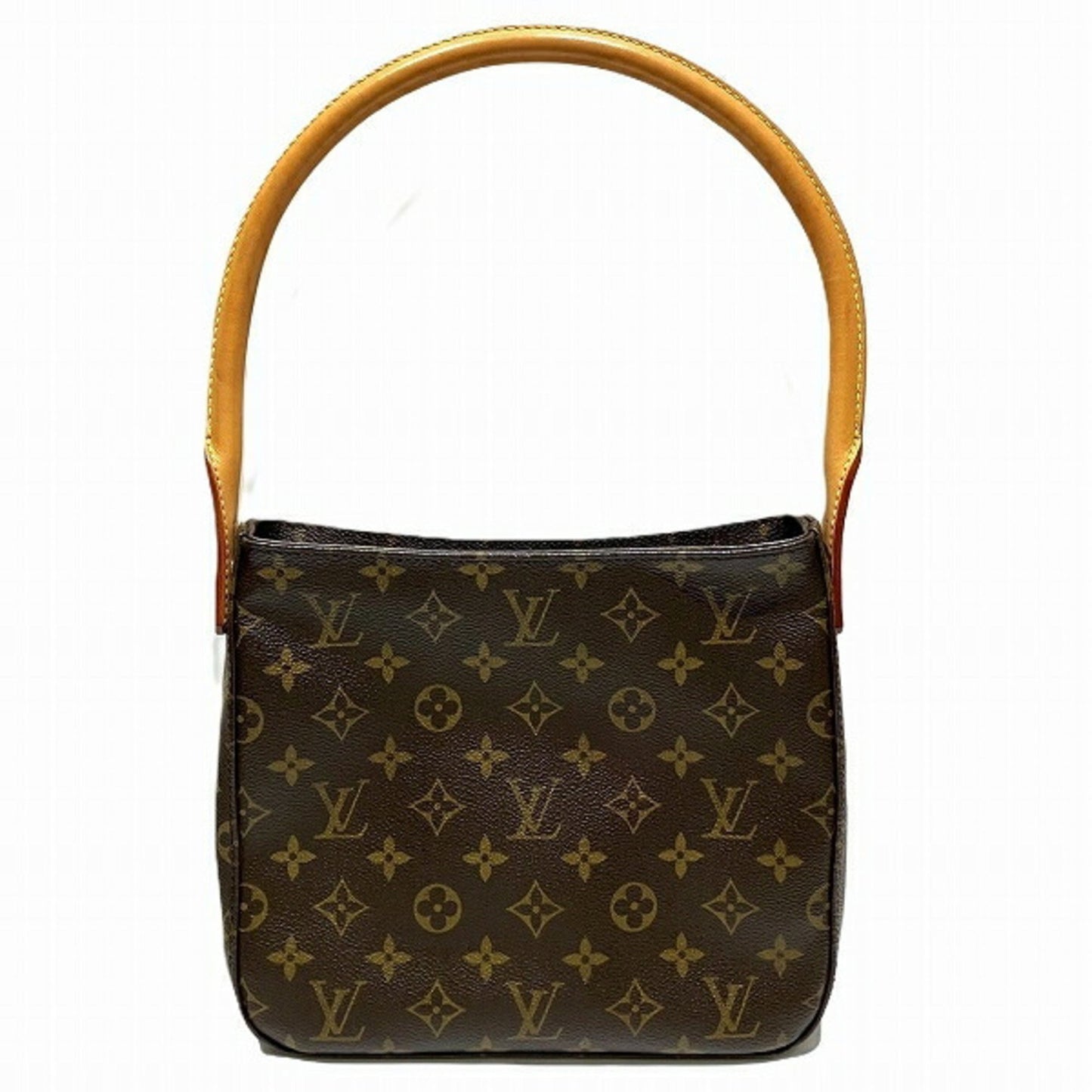 Louis Vuitton Looping MM, Brown, Canvas, shoulder