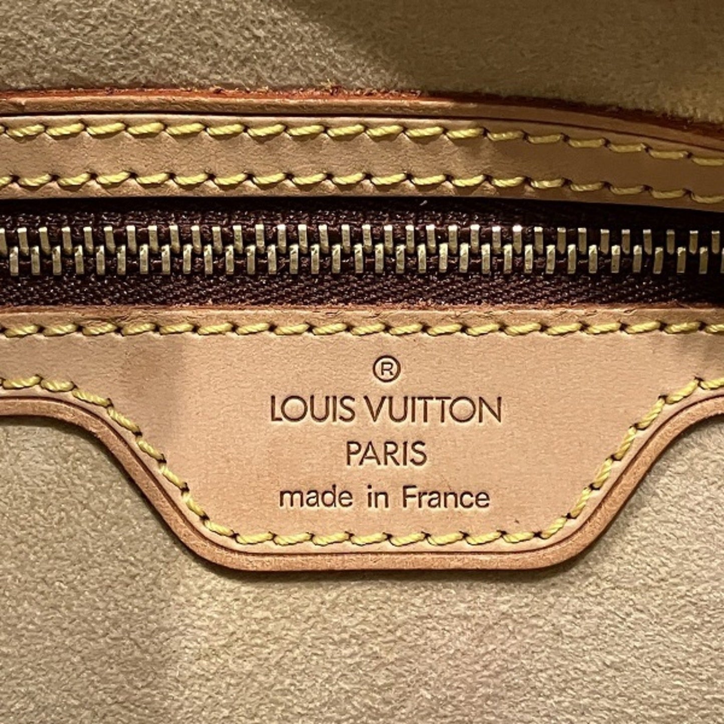Louis Vuitton Looping MM, Brown, Canvas, shoulder