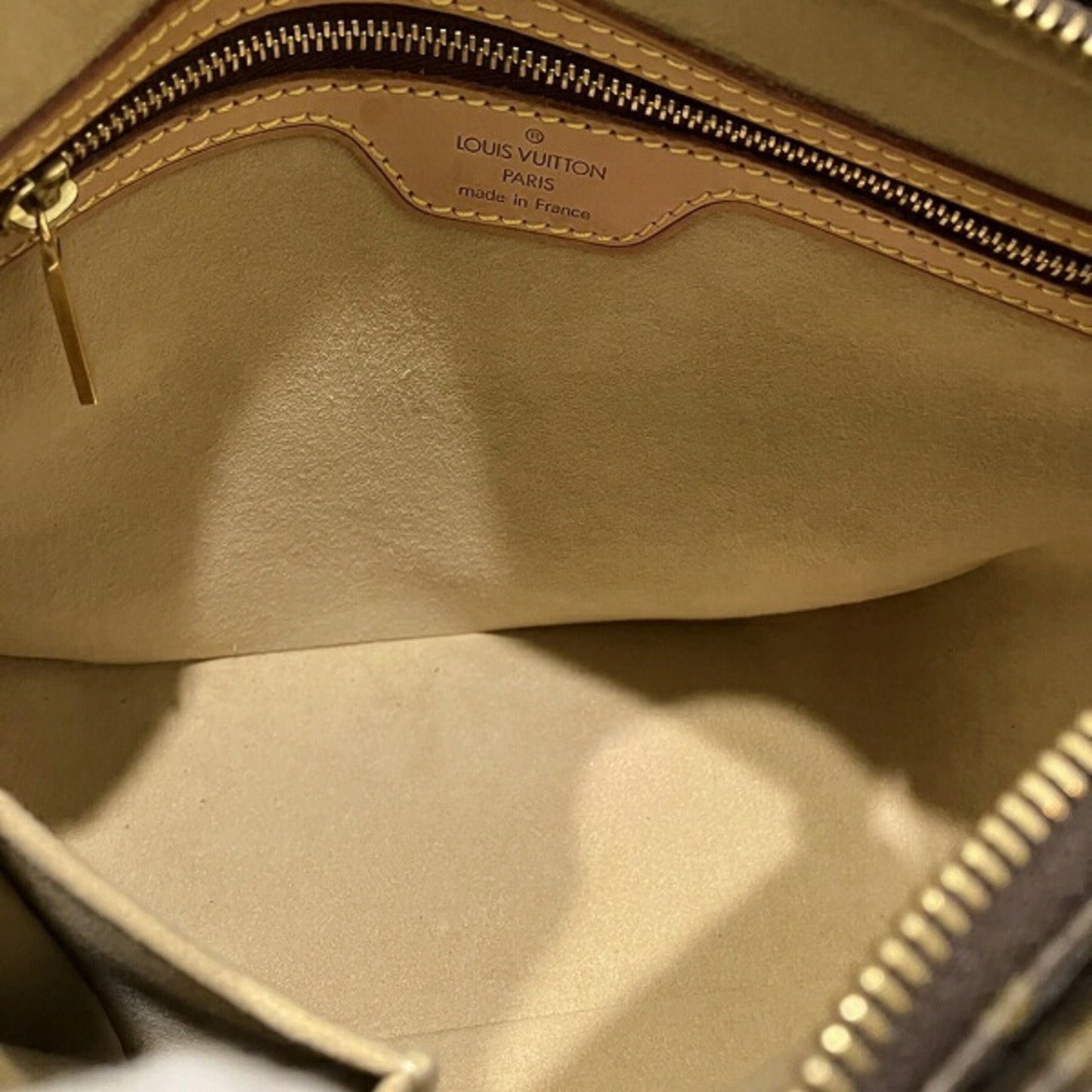 Louis Vuitton Looping MM, Brown, Canvas, shoulder