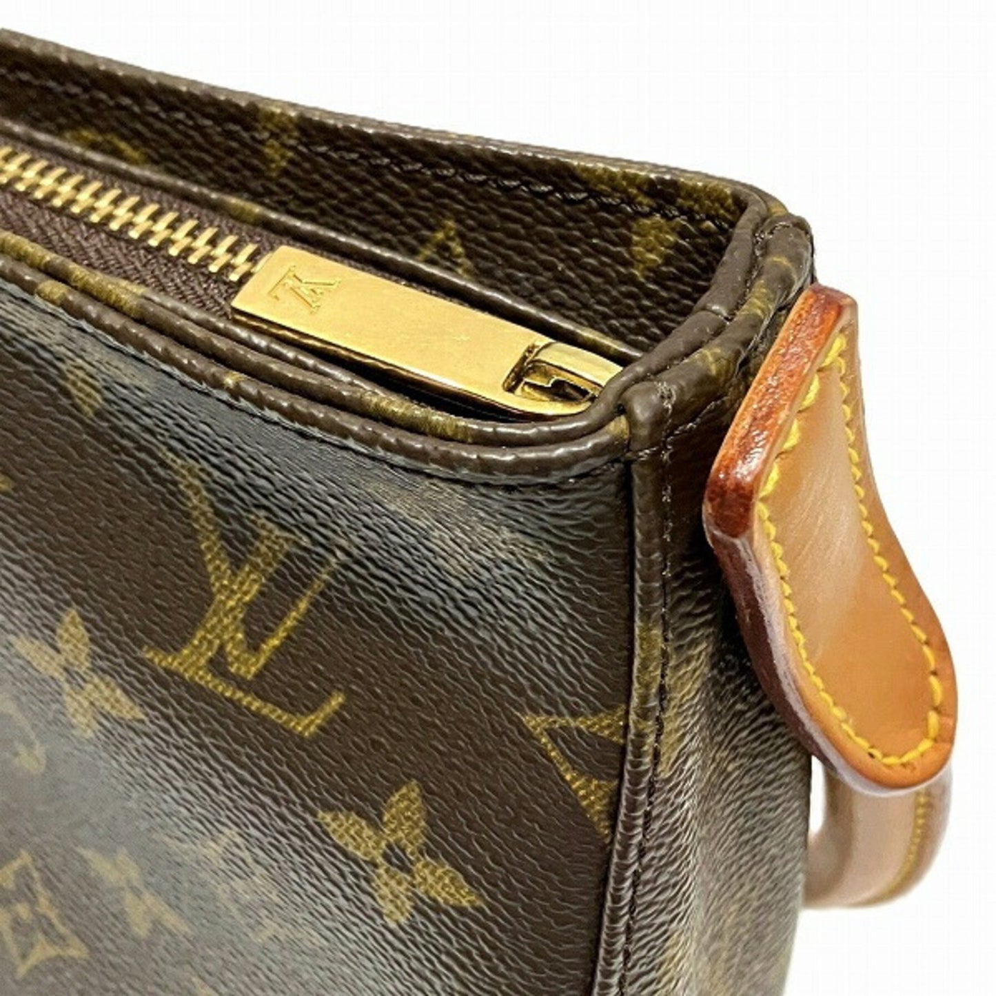 Louis Vuitton Looping MM, Brown, Canvas, shoulder