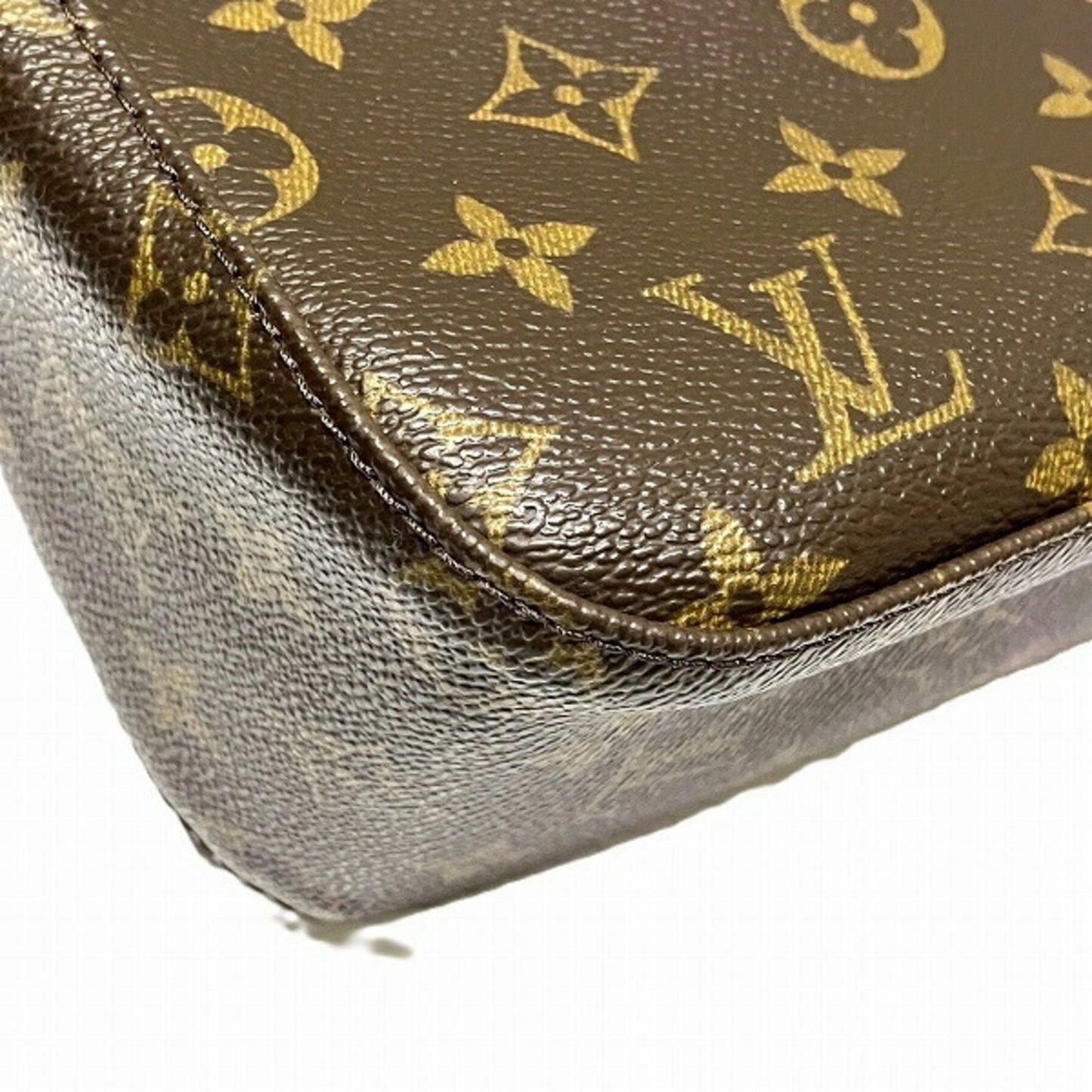Louis Vuitton Looping MM, Brown, Canvas, shoulder
