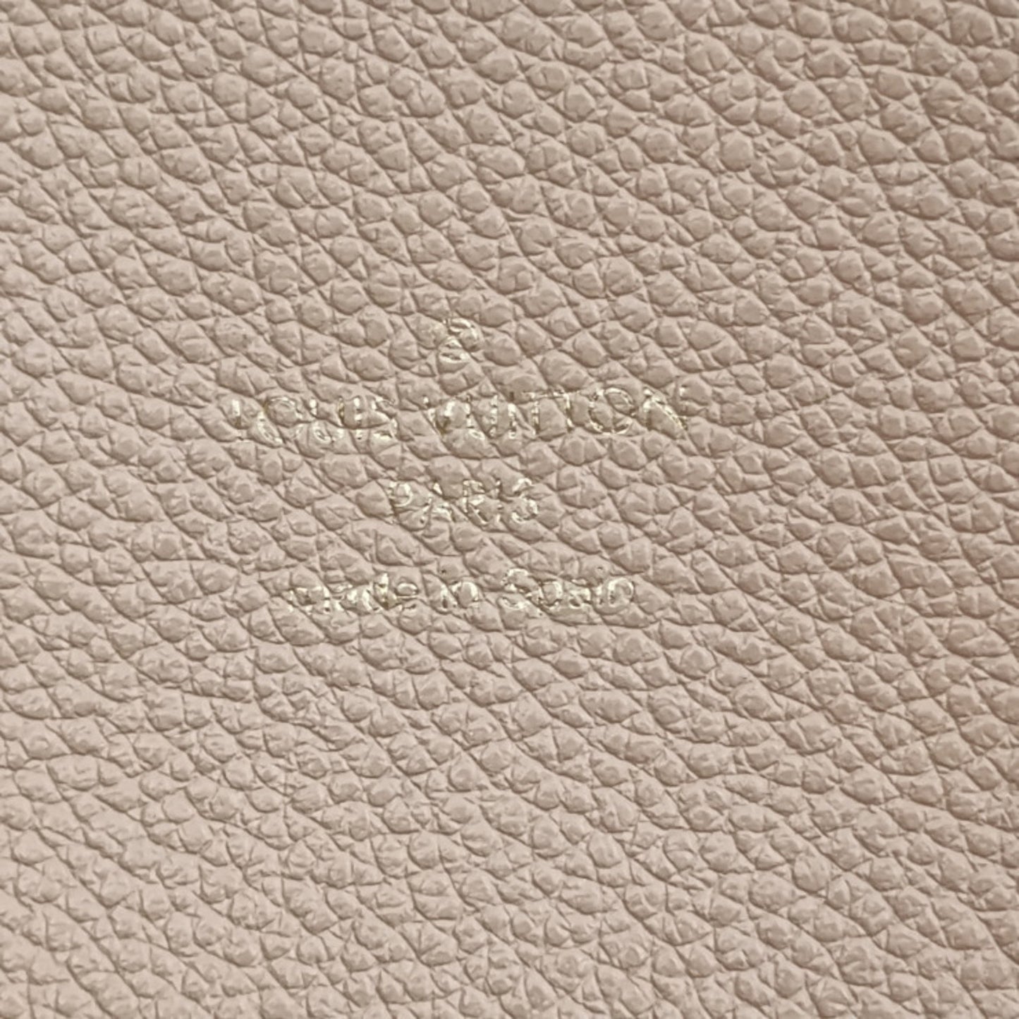 Louis Vuitton Bagatelle, Beige, Leather, tote