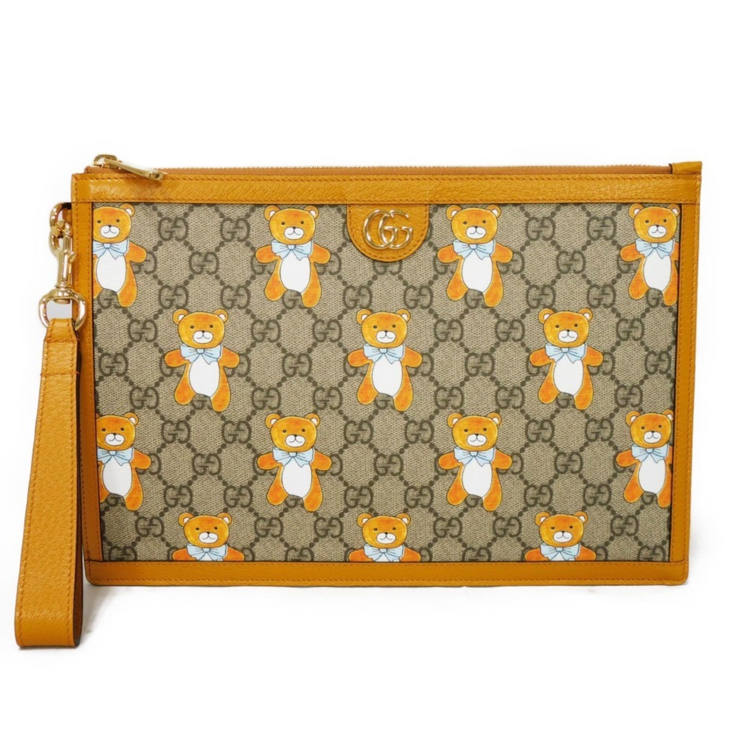 Gucci GG Marmont, Beige, Canvas, clutch