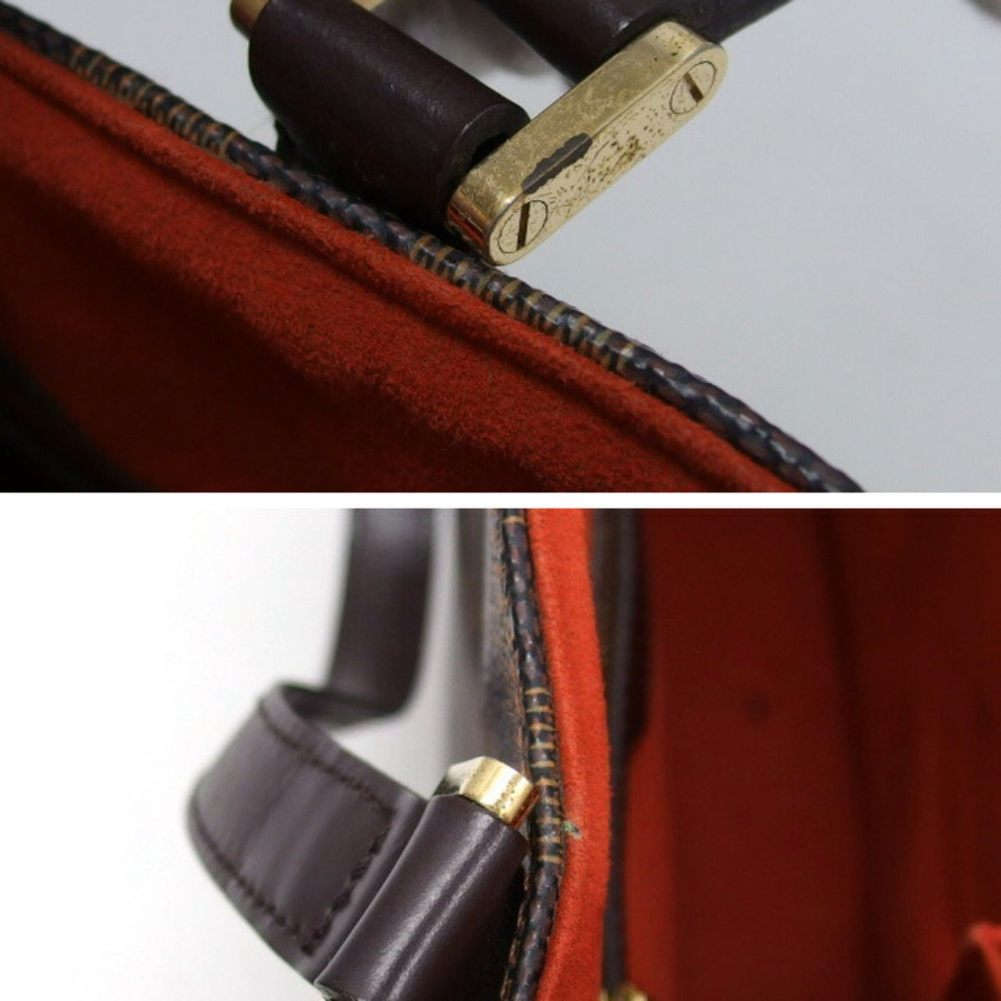 Louis Vuitton Uzes, Brown, Canvas, tote