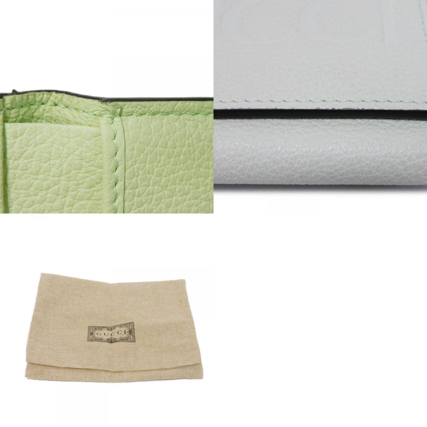 Gucci Gucci, Green, Leather, wallet