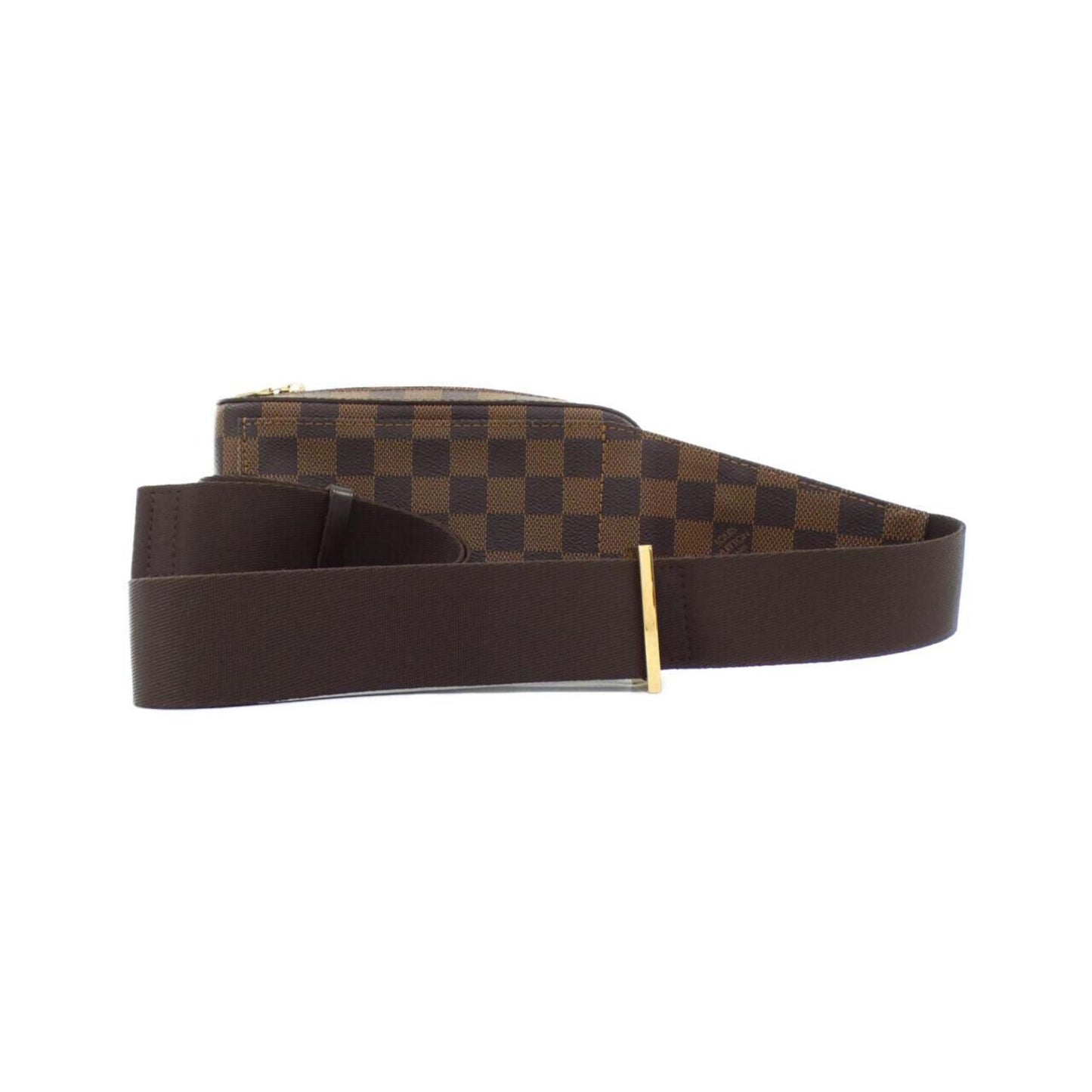 Louis Vuitton Geronimo, Brown, Canvas, shoulder